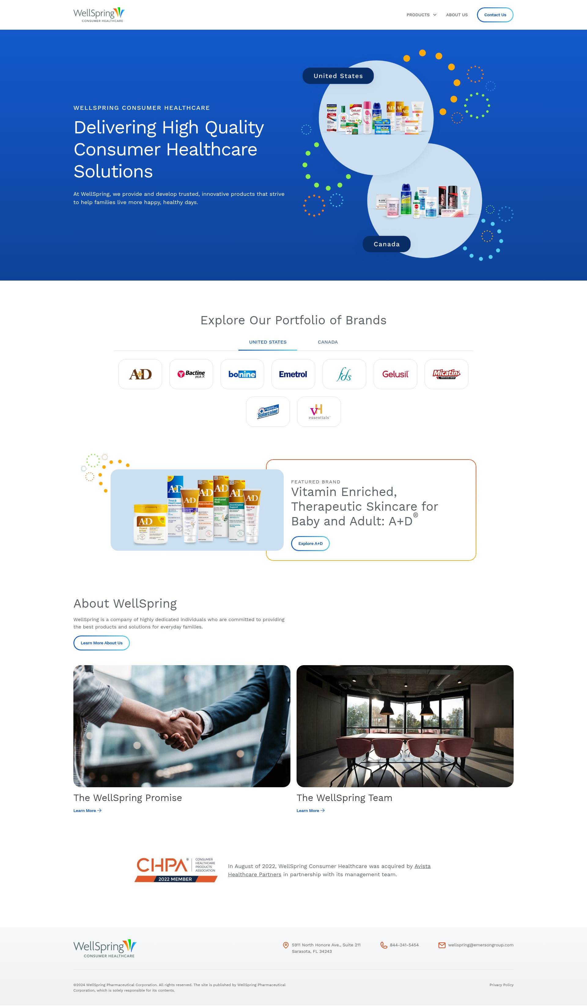 Screenshot of wellspringpharm.com
