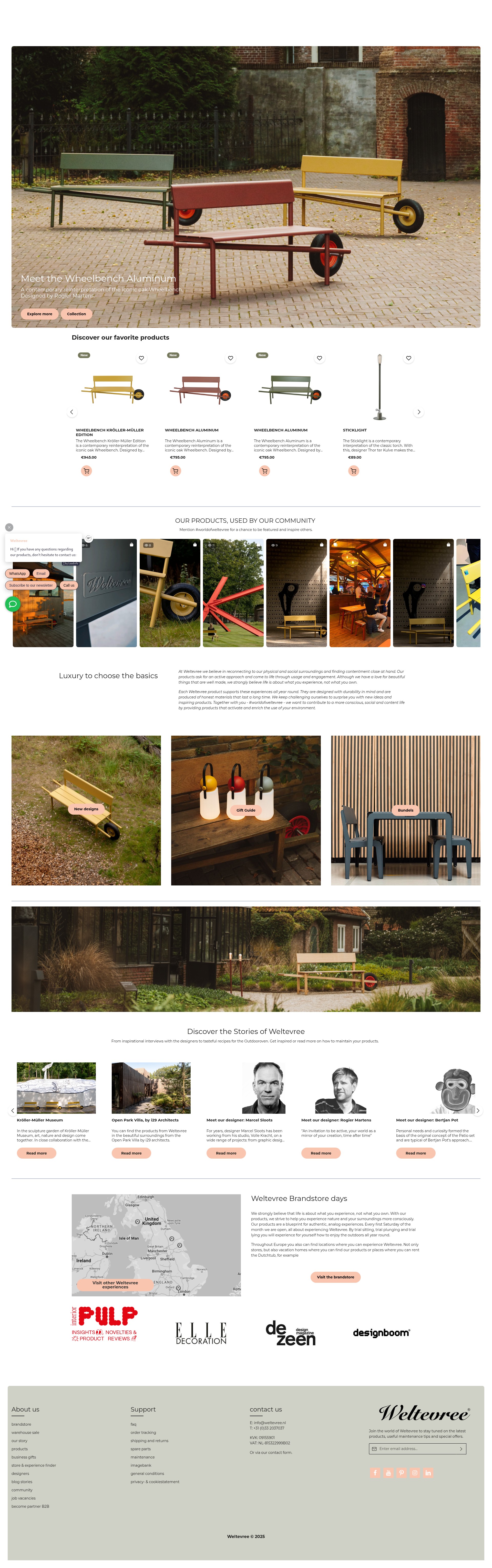 Screenshot of weltevree.eu