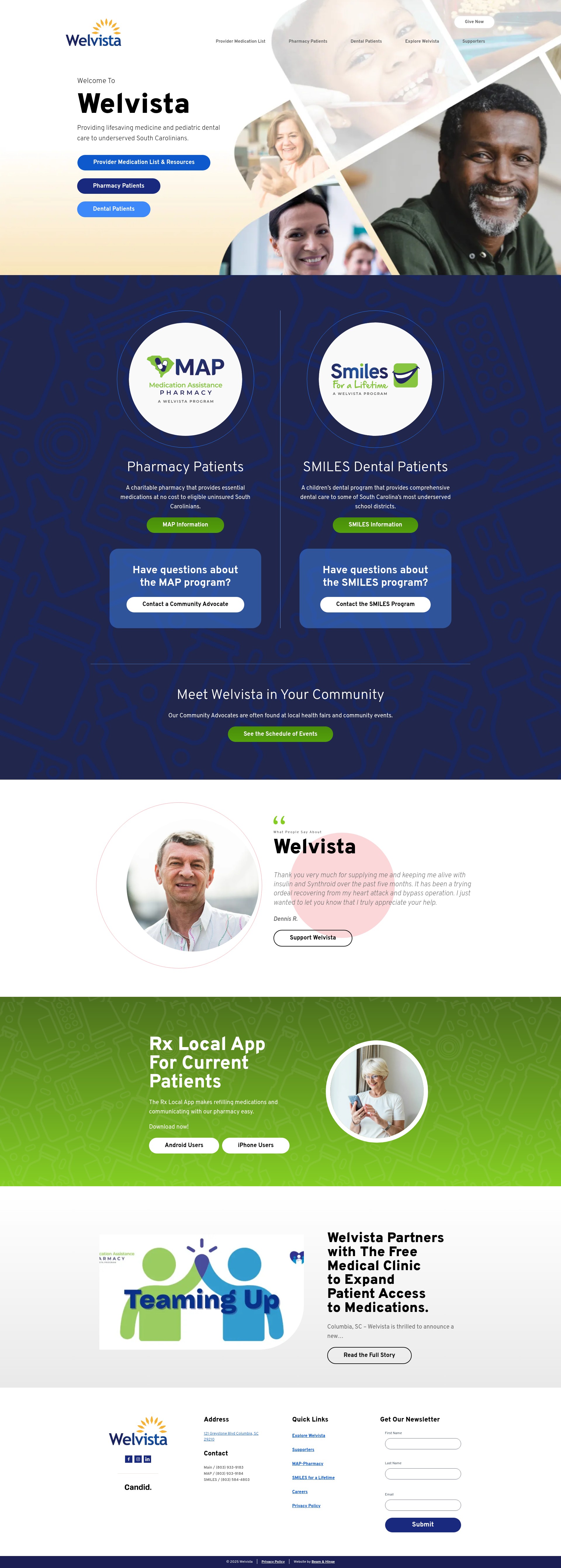 Screenshot of welvista.org