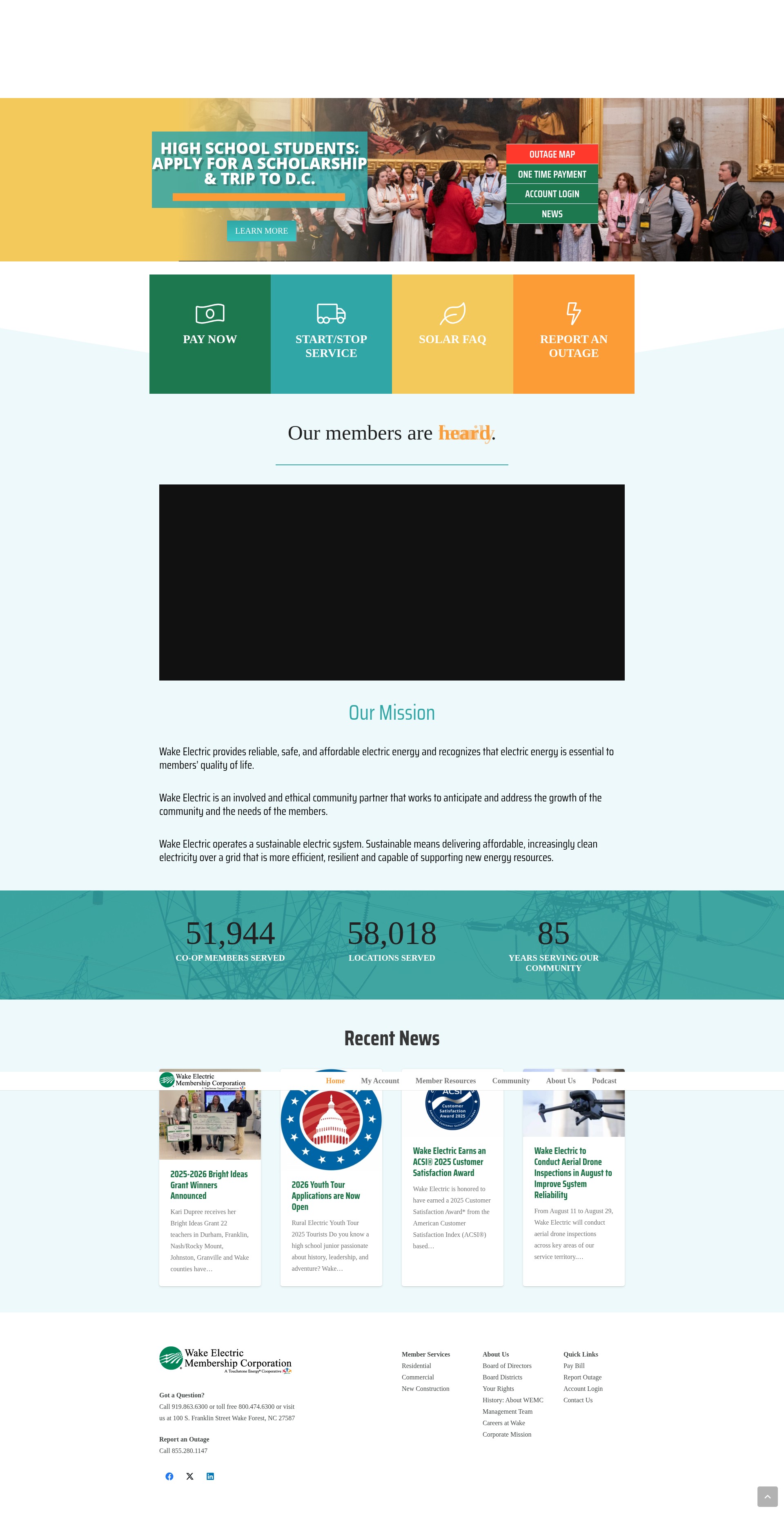 Screenshot of wemc.com