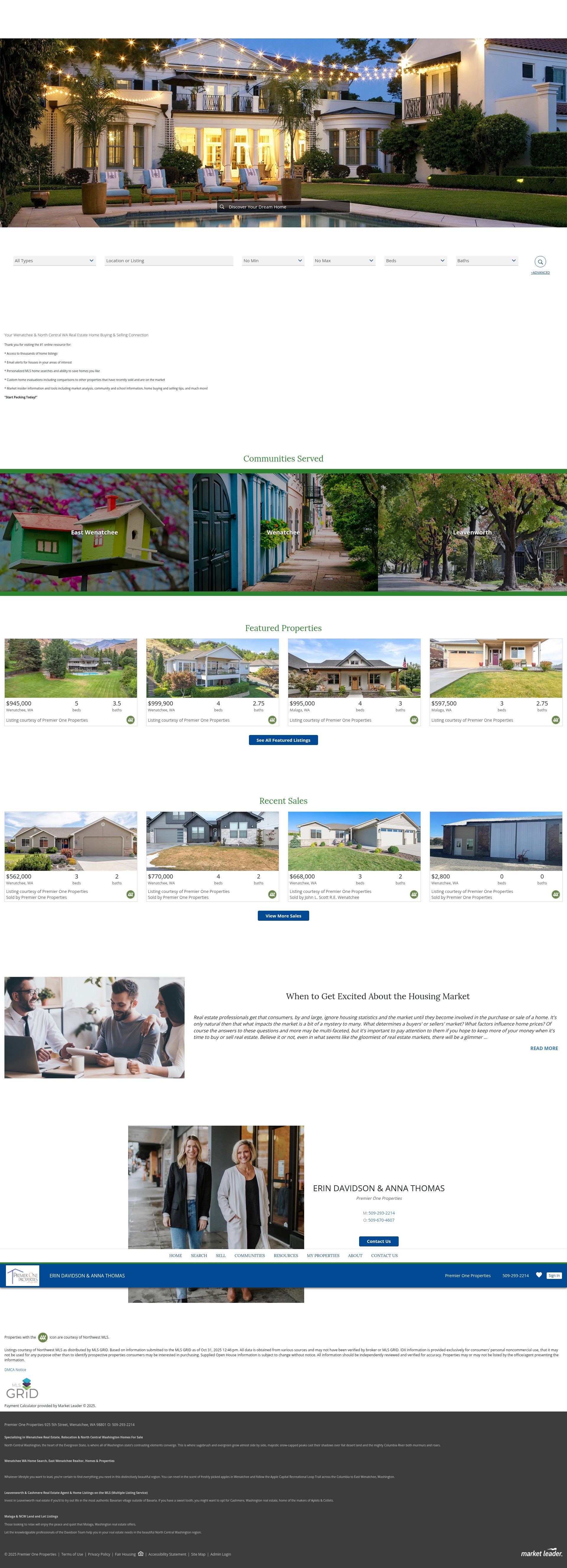 Screenshot of wenatcheevalleyhome.com
