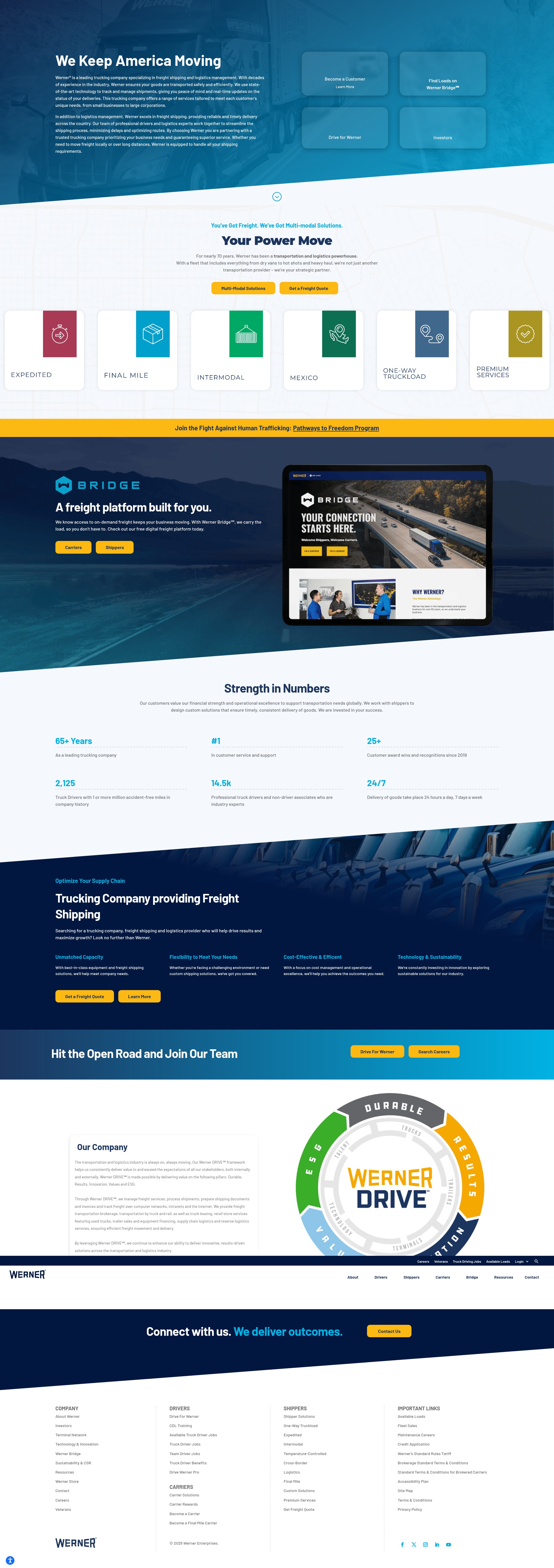 Screenshot of werner.com