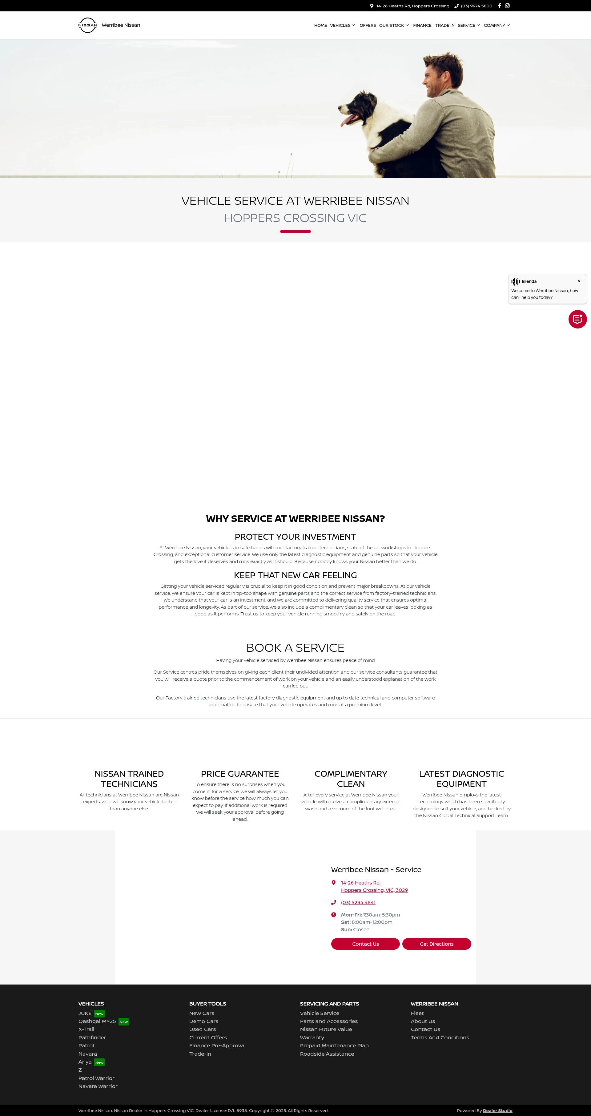 Screenshot of werribeenissan.com.au