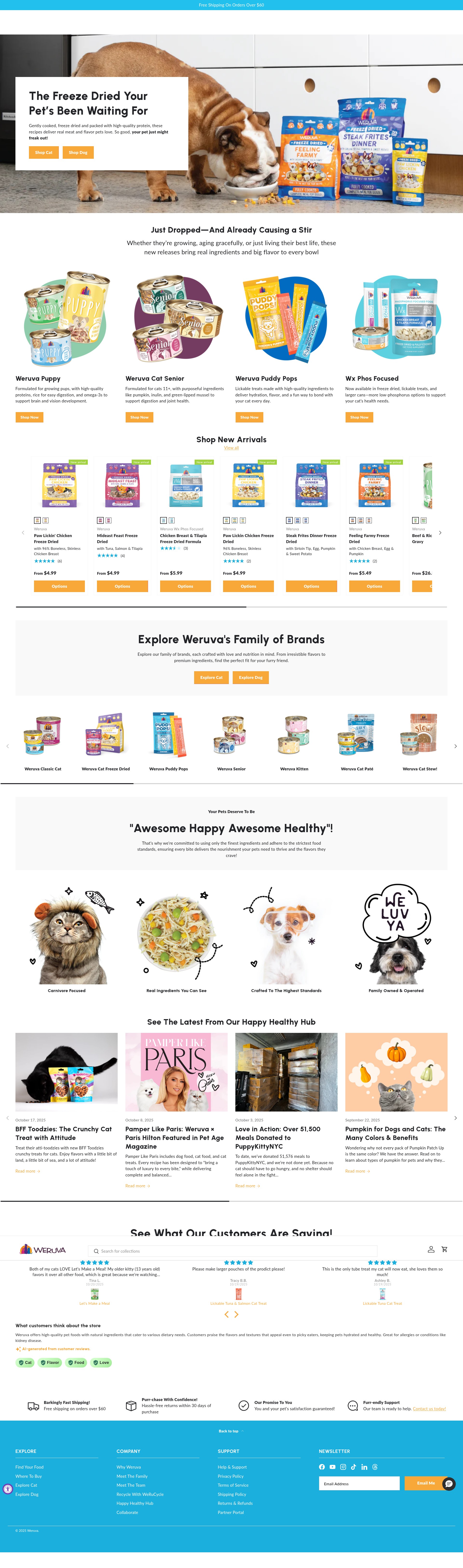 Screenshot of weruva.com