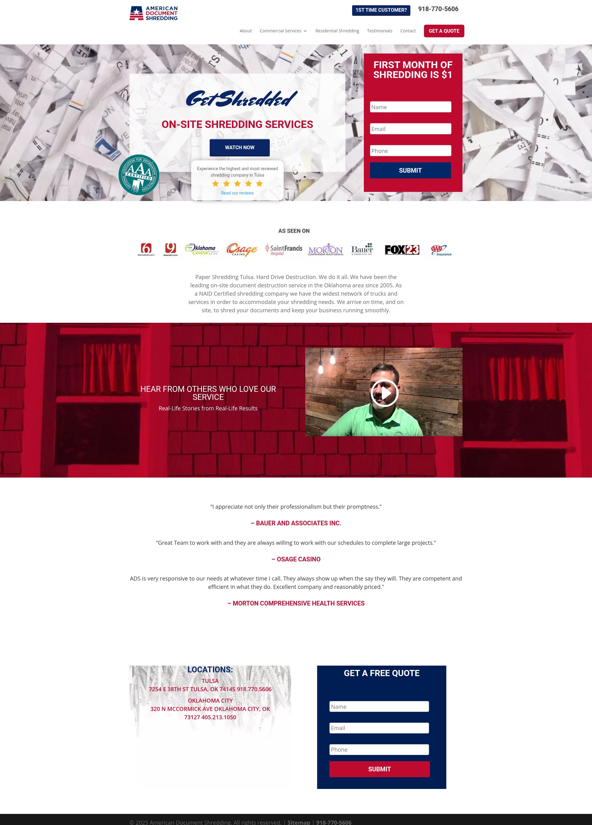 Screenshot of weshredonsite.com