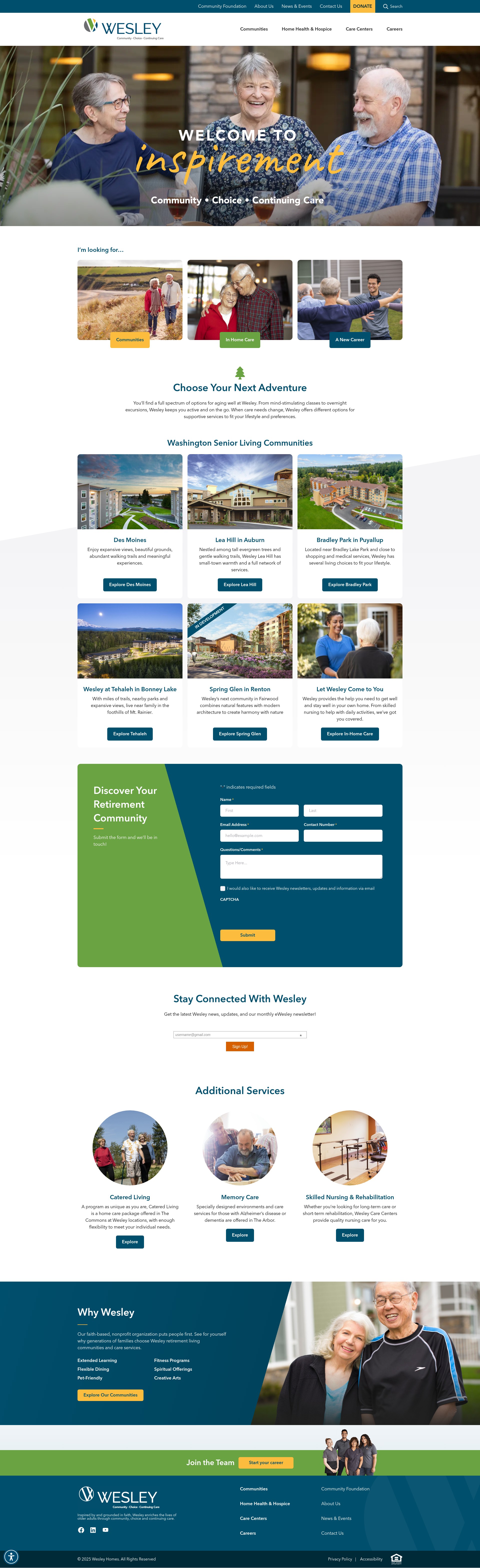 Screenshot of wesleychoice.org