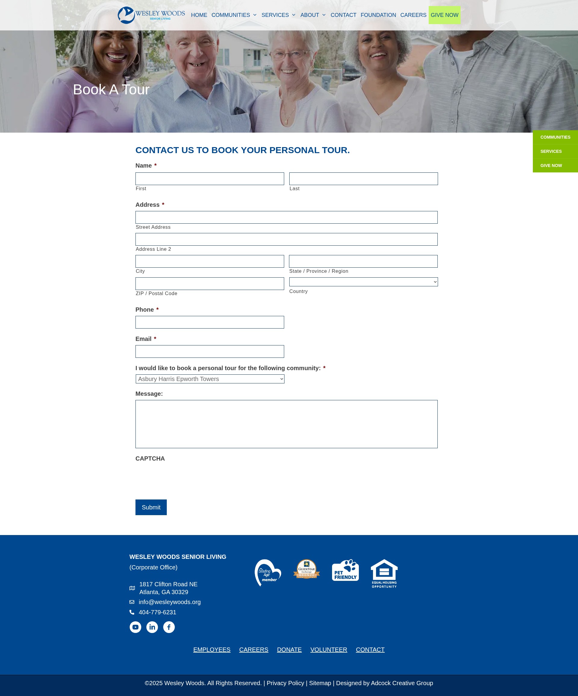 Screenshot of wesleywoods.org