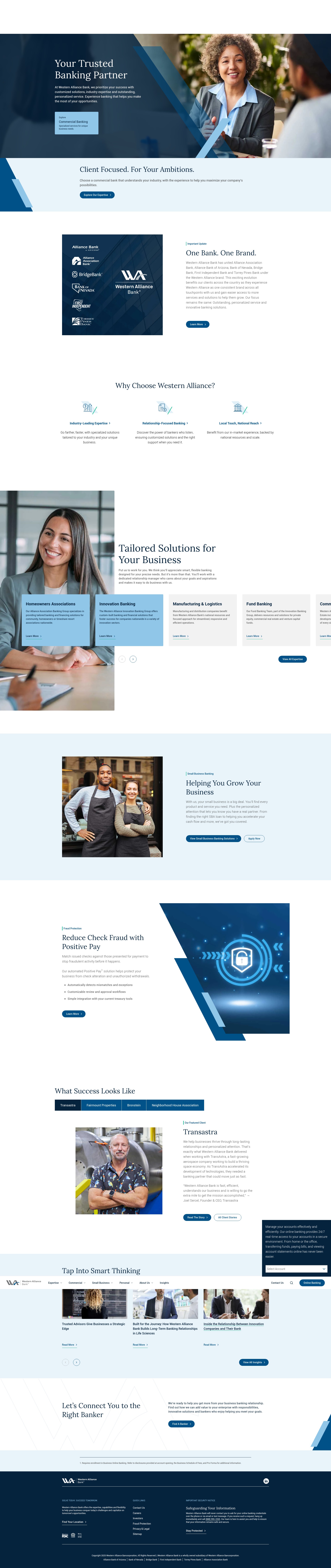 Screenshot of westernalliancebancorporation.com