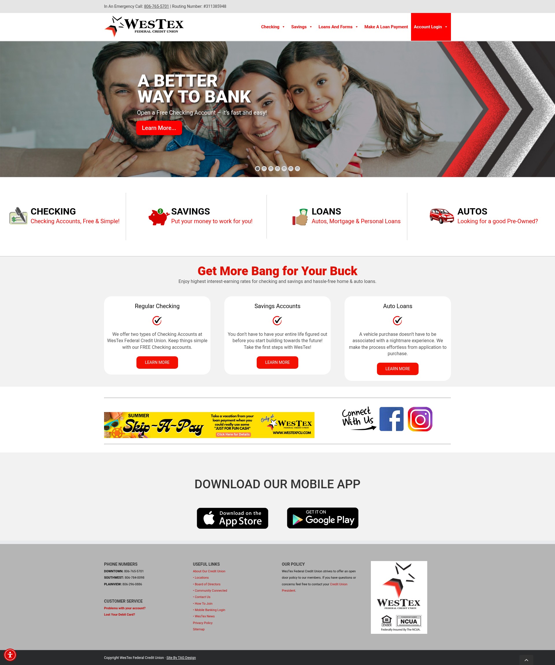 Screenshot of westexfcu.com