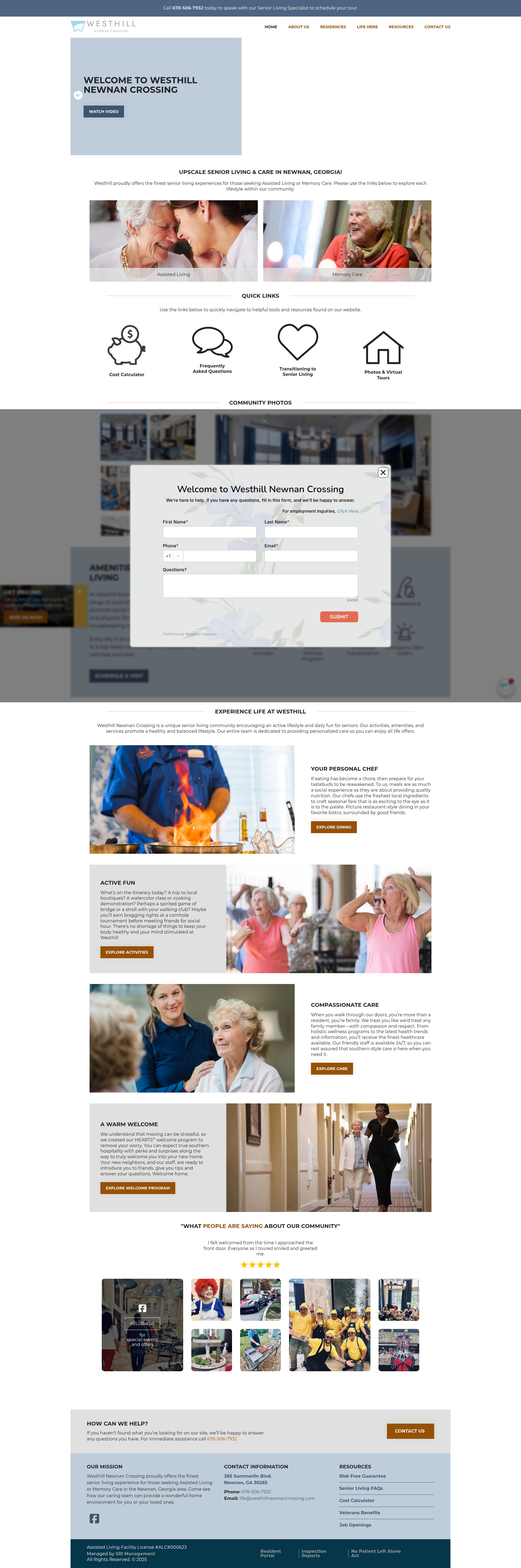 Screenshot of westhillnewnancrossing.com