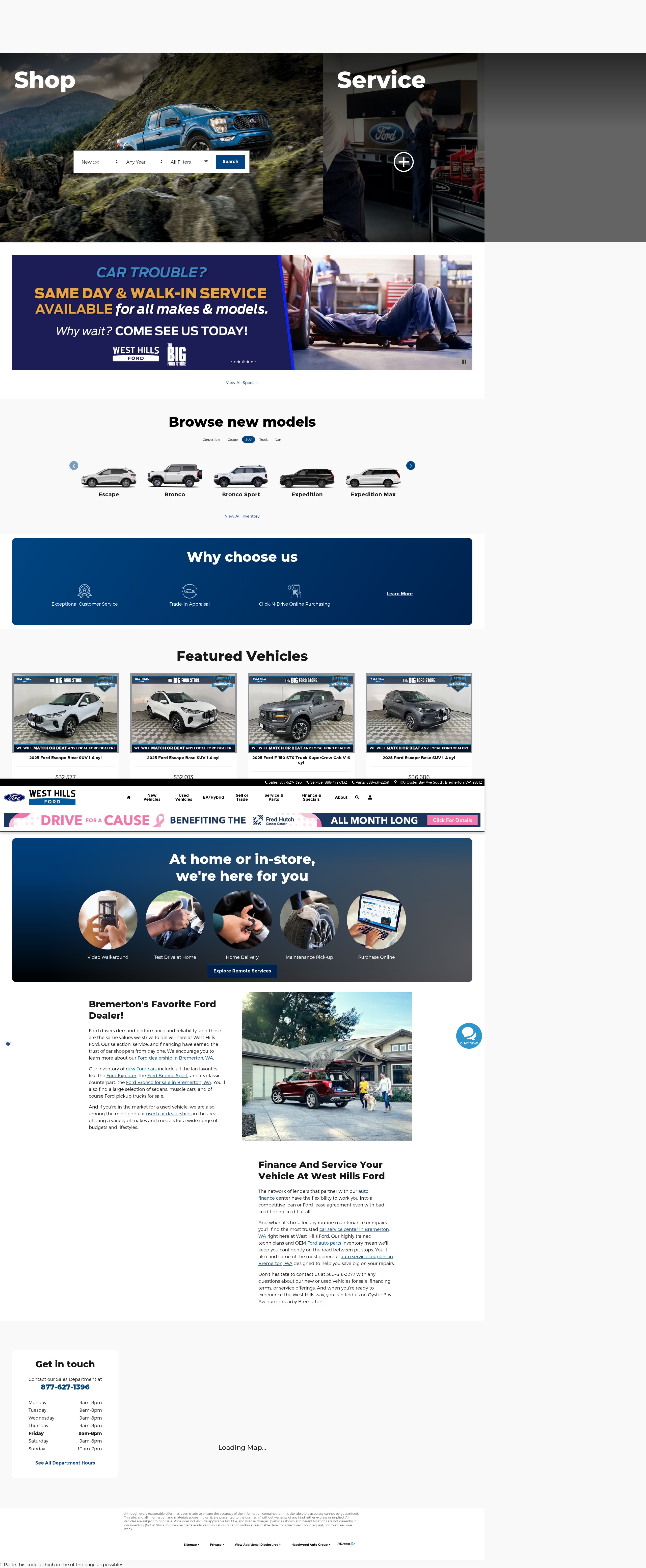 Screenshot of westhillsford.com