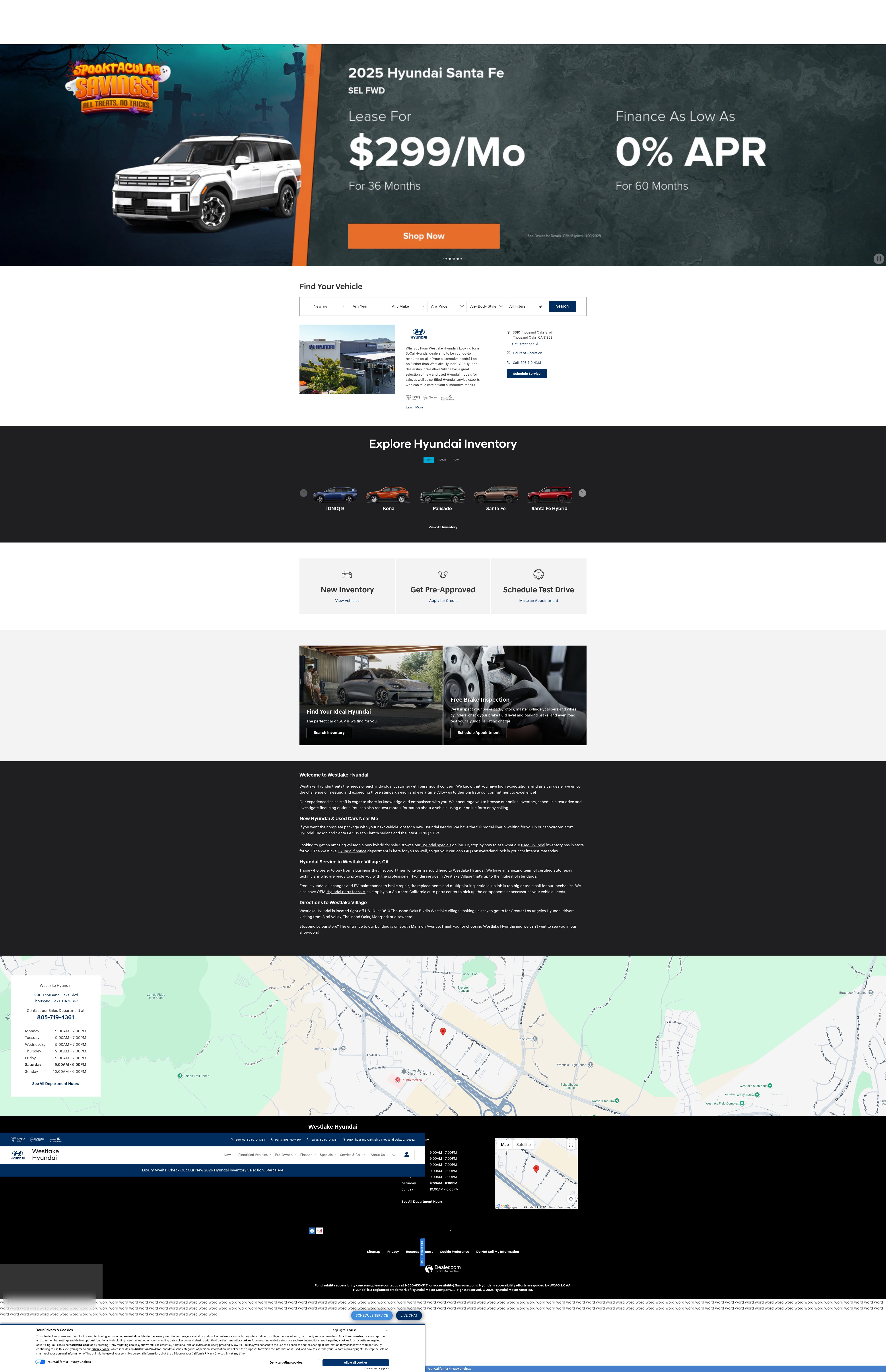 Screenshot of westlakehyundai.com