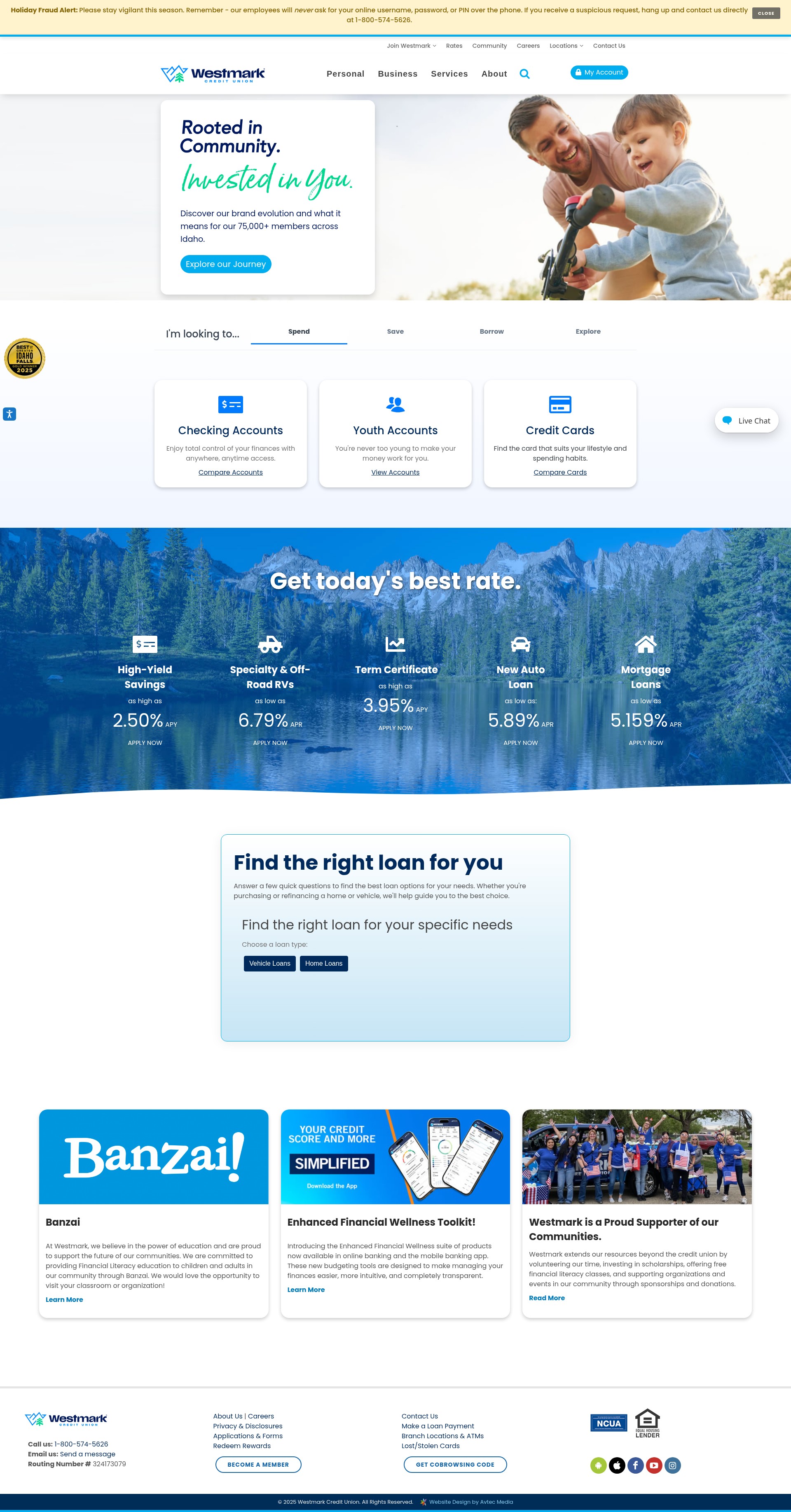 Screenshot of westmark.org