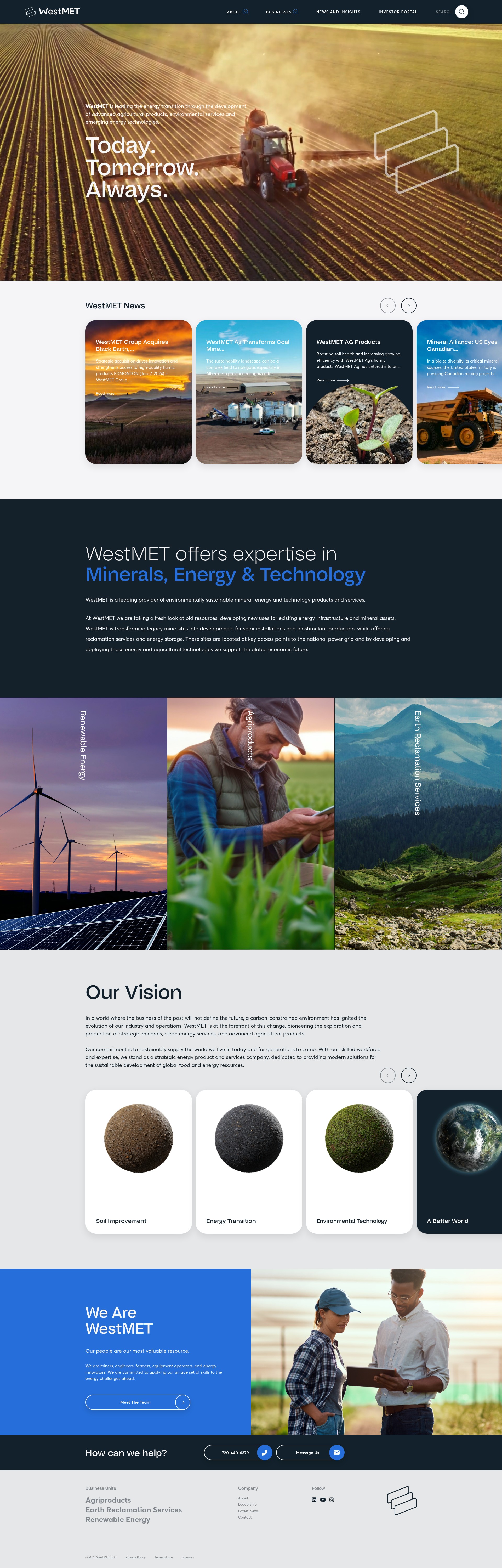 Screenshot of westmetgroup.com