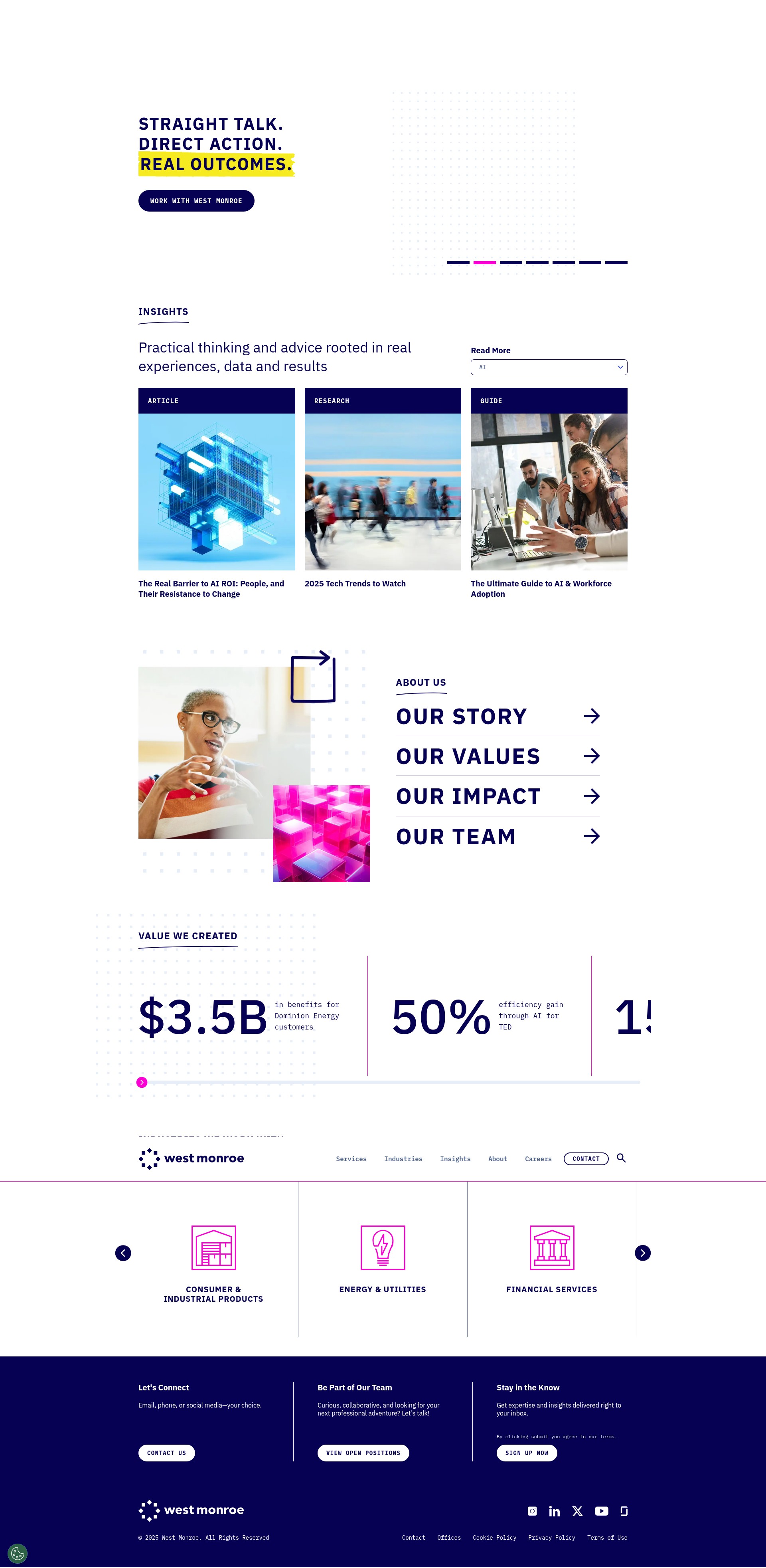 Screenshot of westmonroe.com