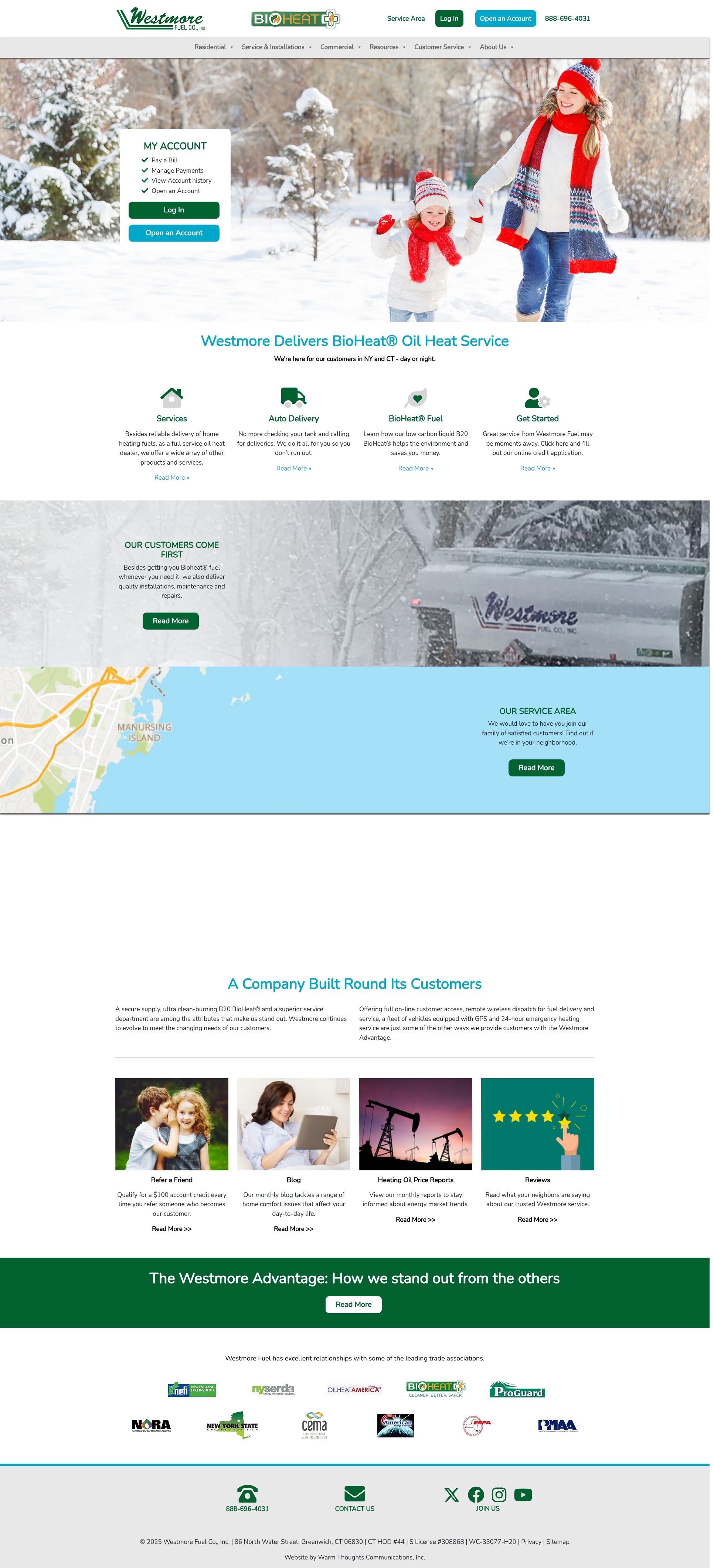Screenshot of westmorefuel.com