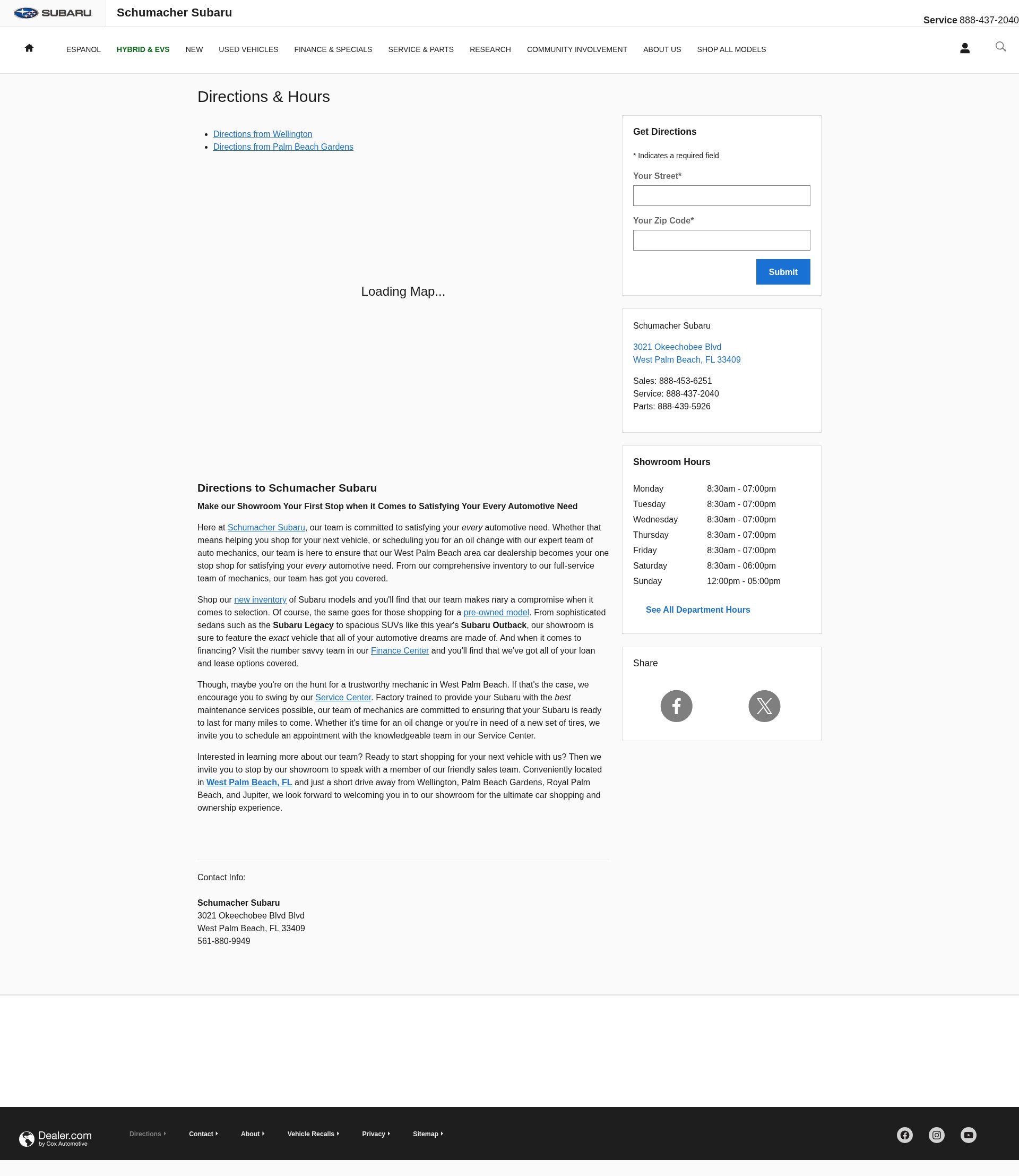 Screenshot of westpalmsubaru.com