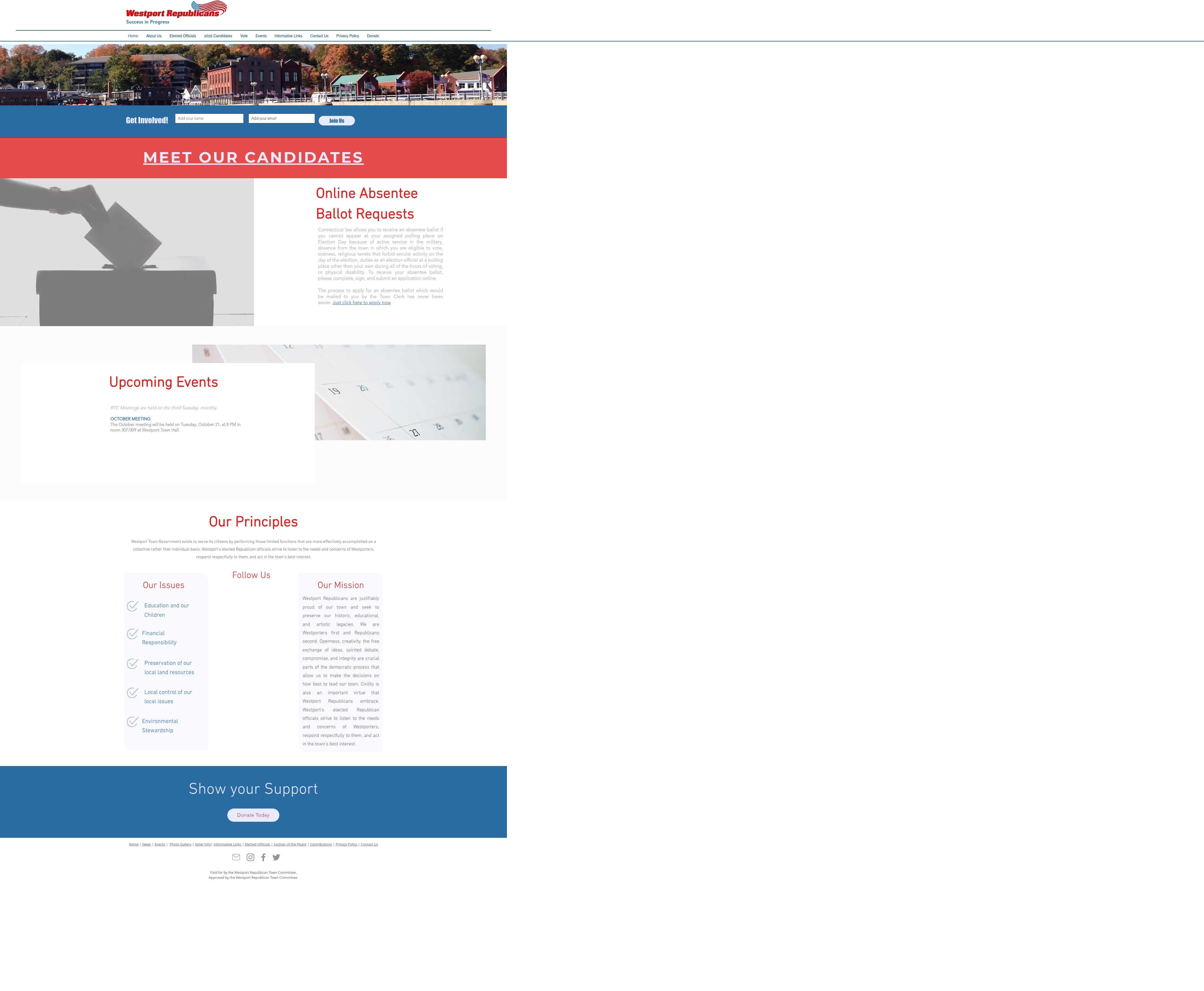 Screenshot of westportrepublicans.com