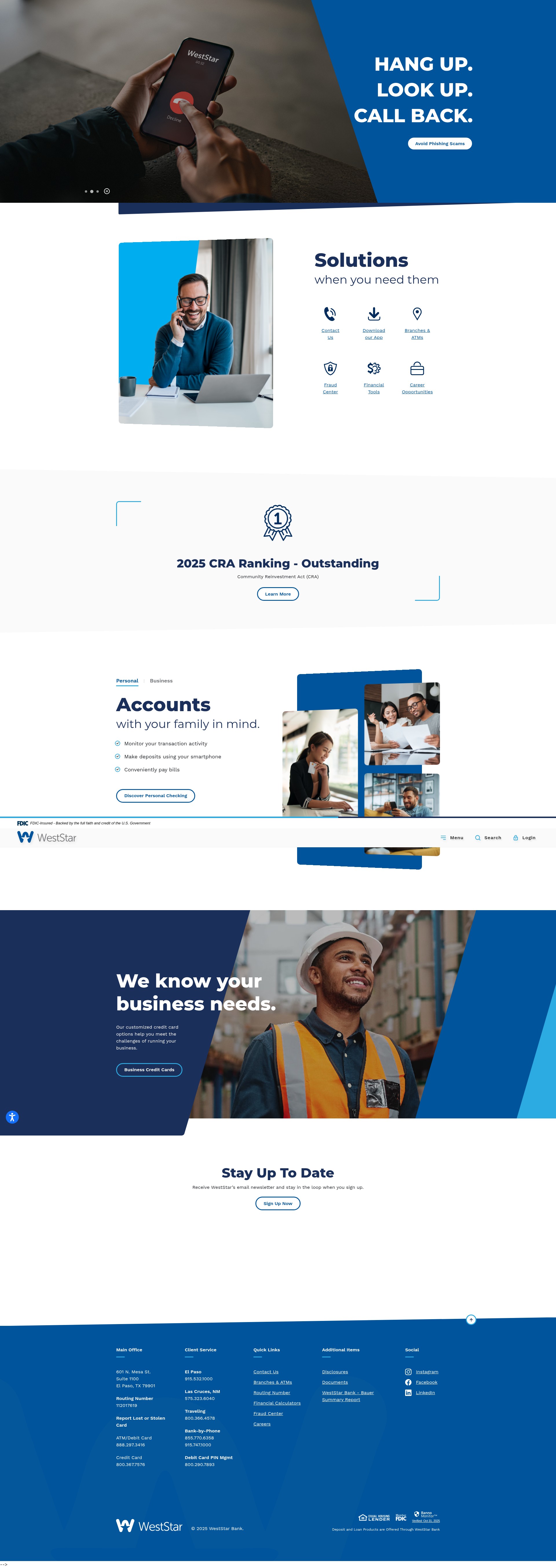 Screenshot of weststarbank.com