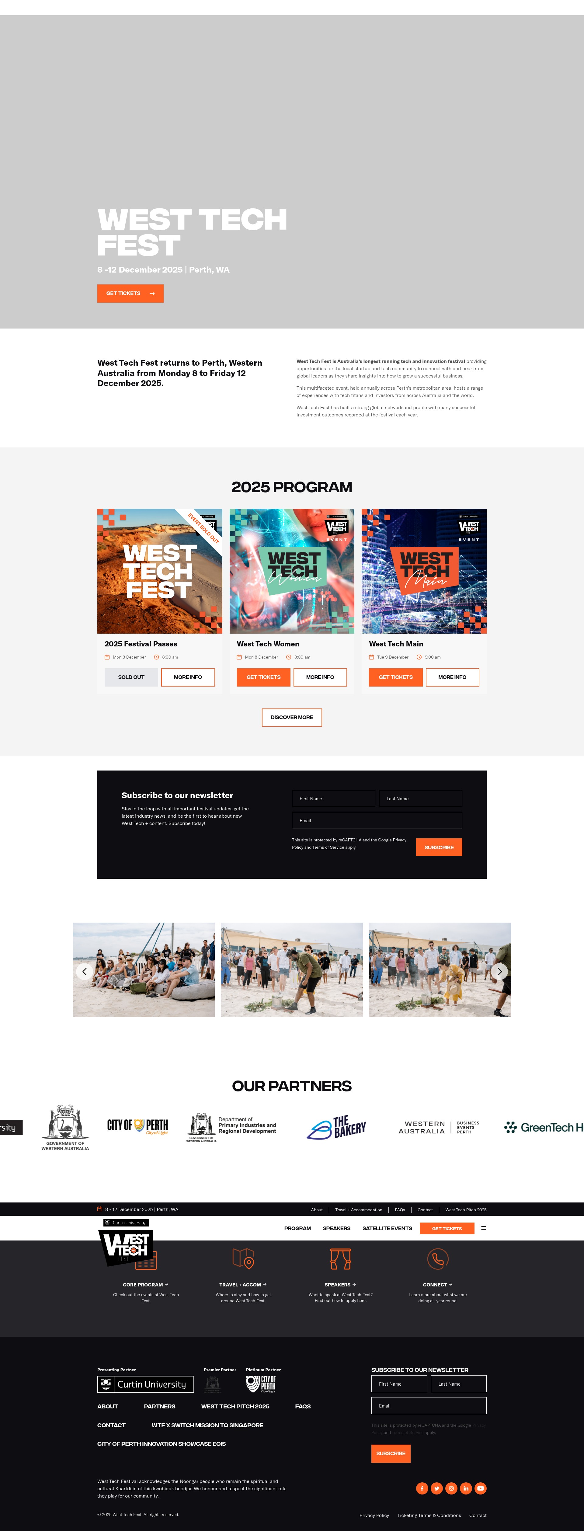 Screenshot of westtechfest.com.au