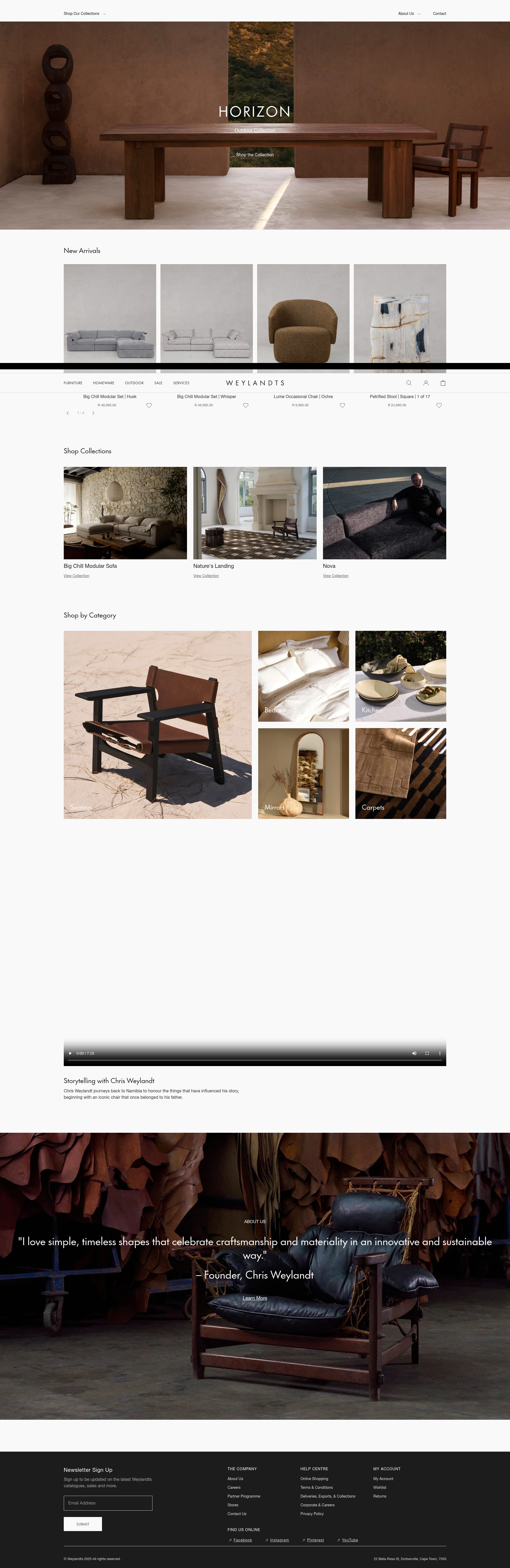 Screenshot of weylandts.co.za