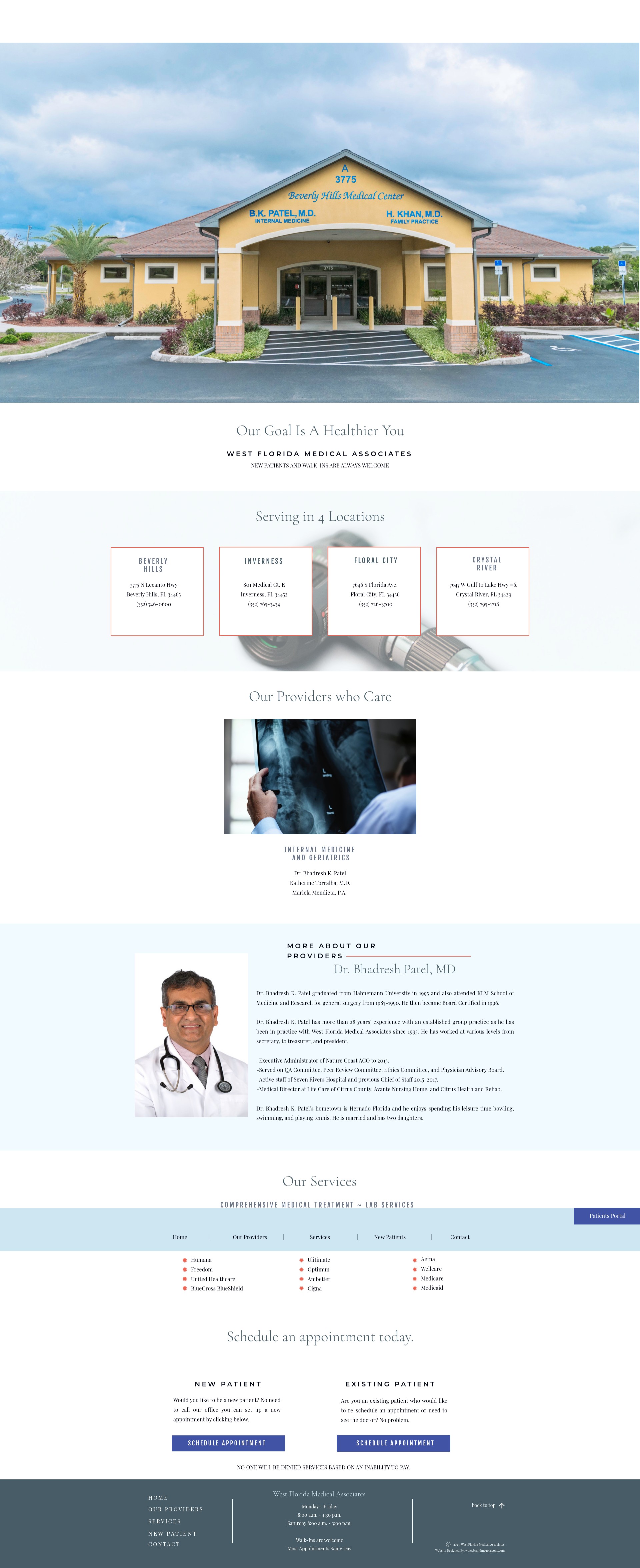 Screenshot of wfmamedicalclinic.com