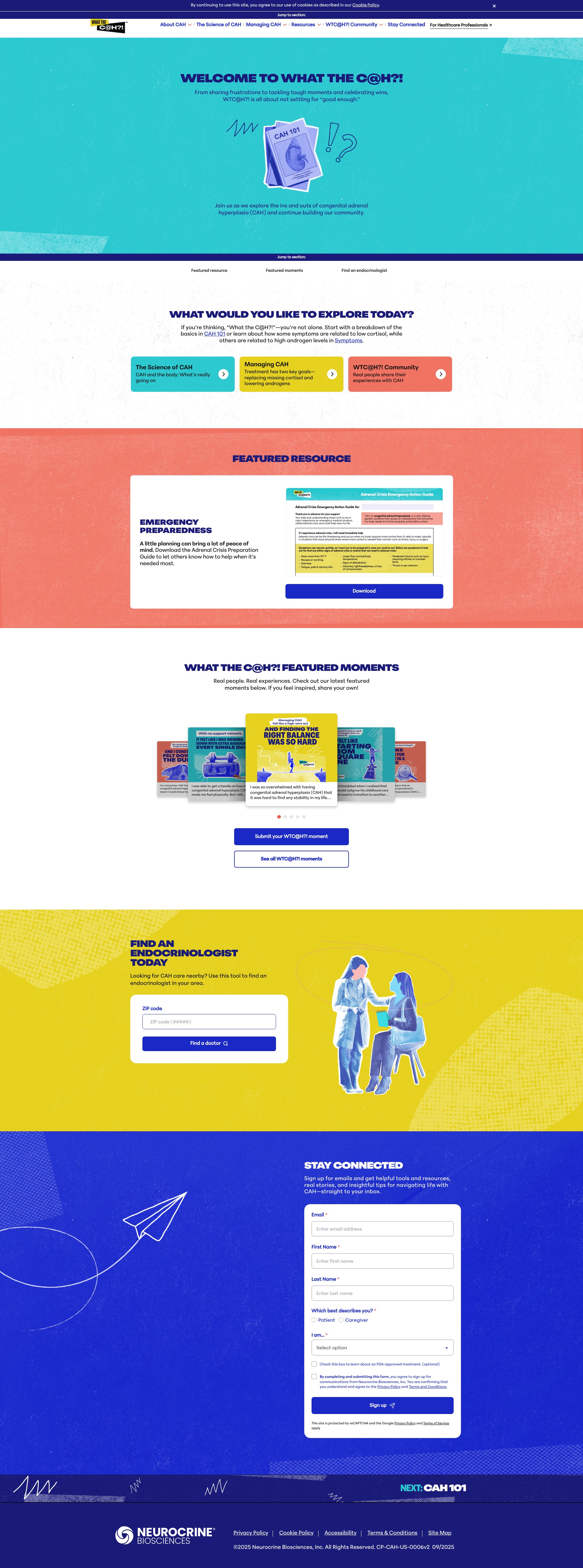 Screenshot of whatthecah.com