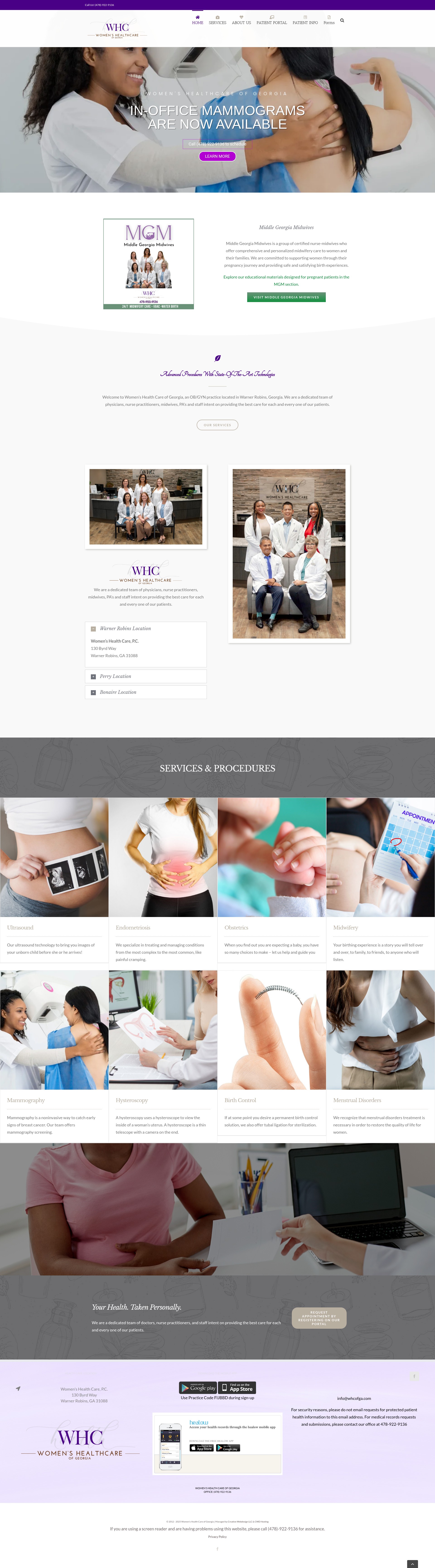 Screenshot of whcofga.com
