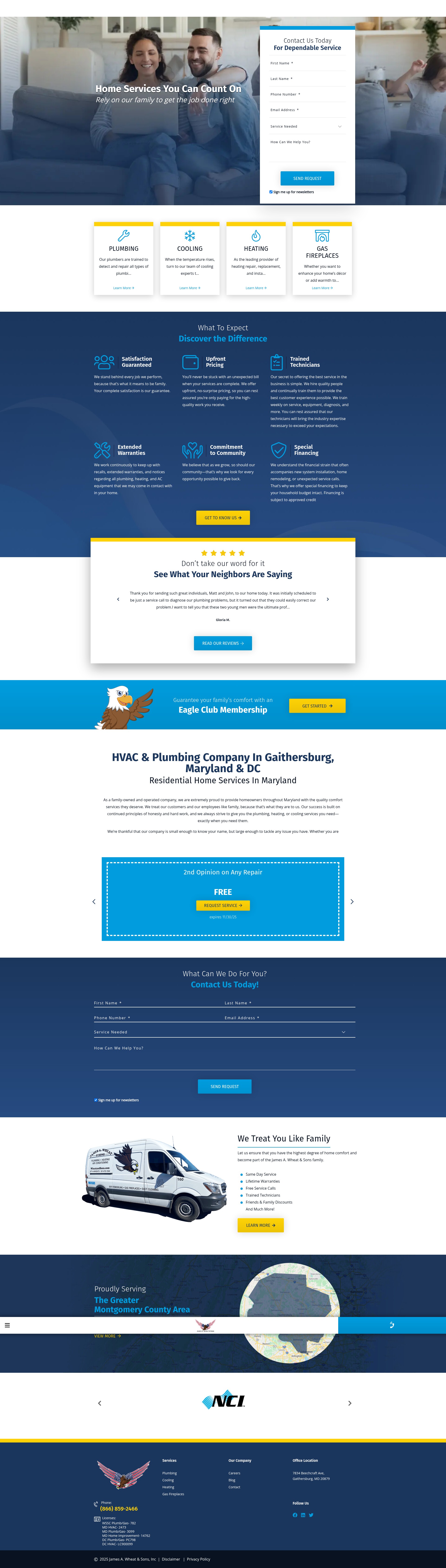 Screenshot of wheatandsons.com