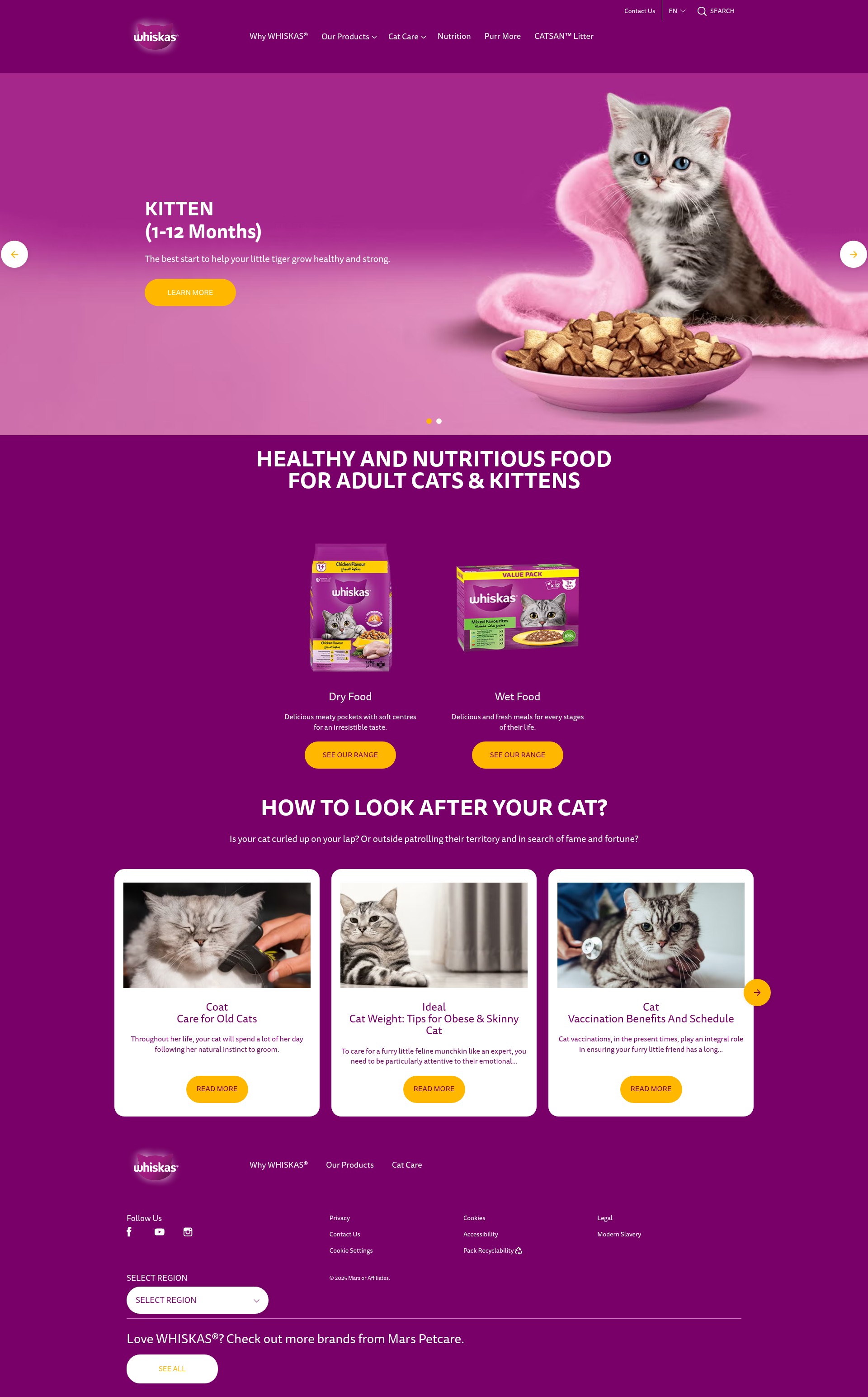 Screenshot of whiskas.me