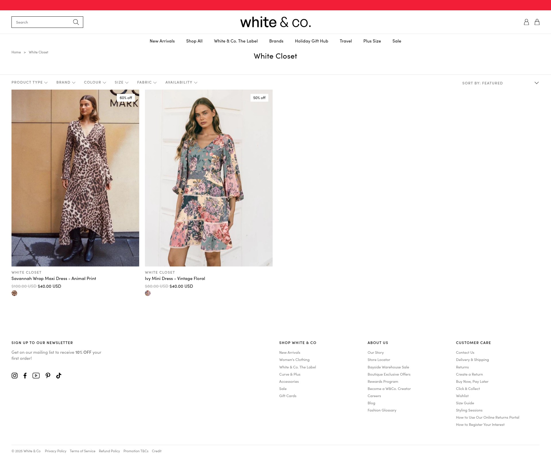 Screenshot of whiteandco.com.au