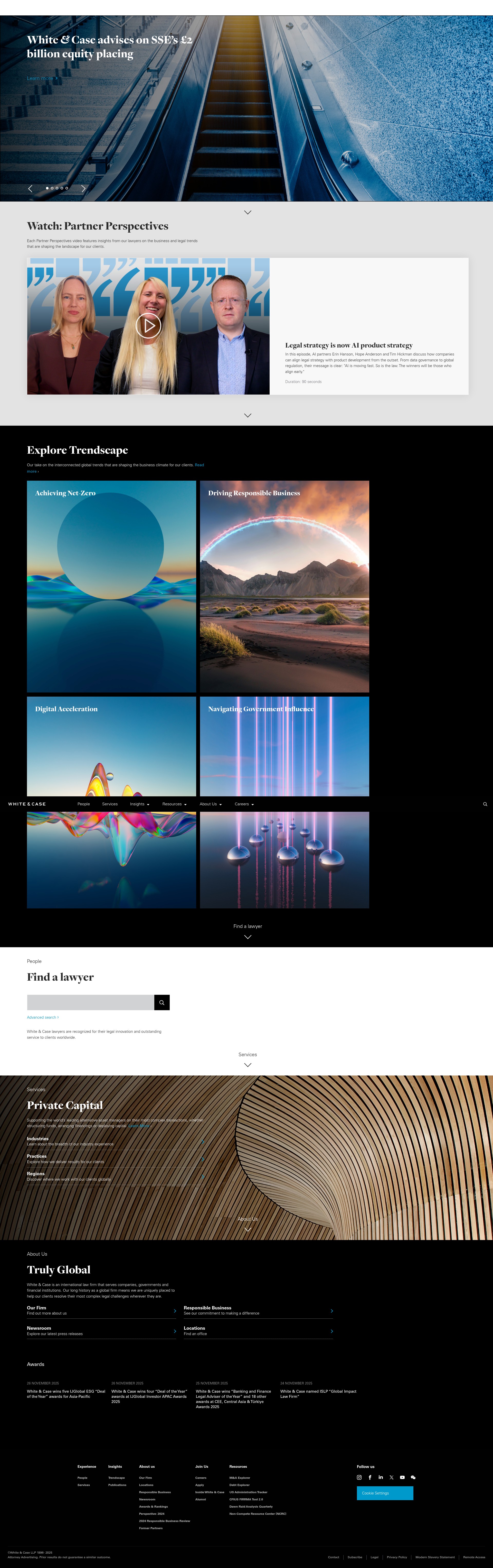 Screenshot of whitecase.com
