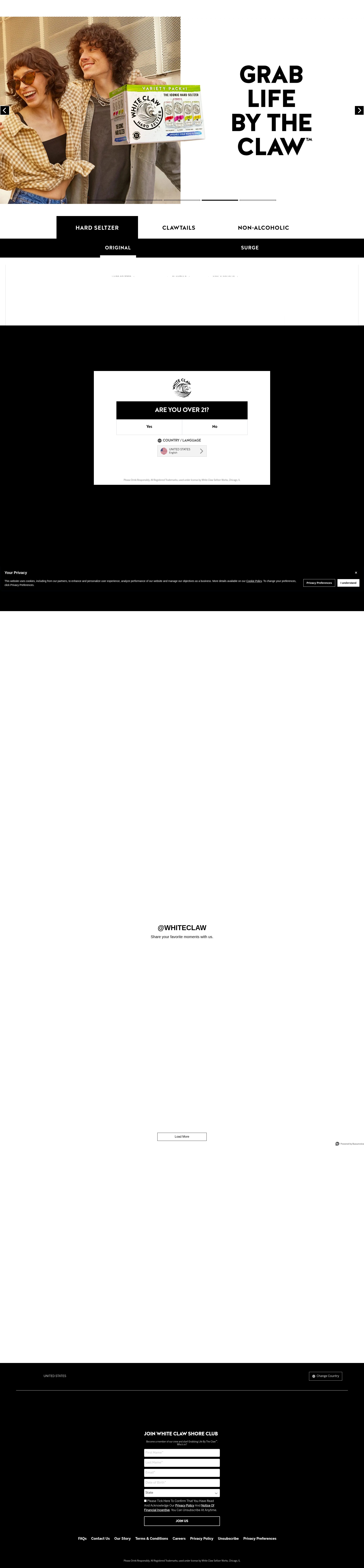 Screenshot of whiteclaw.com