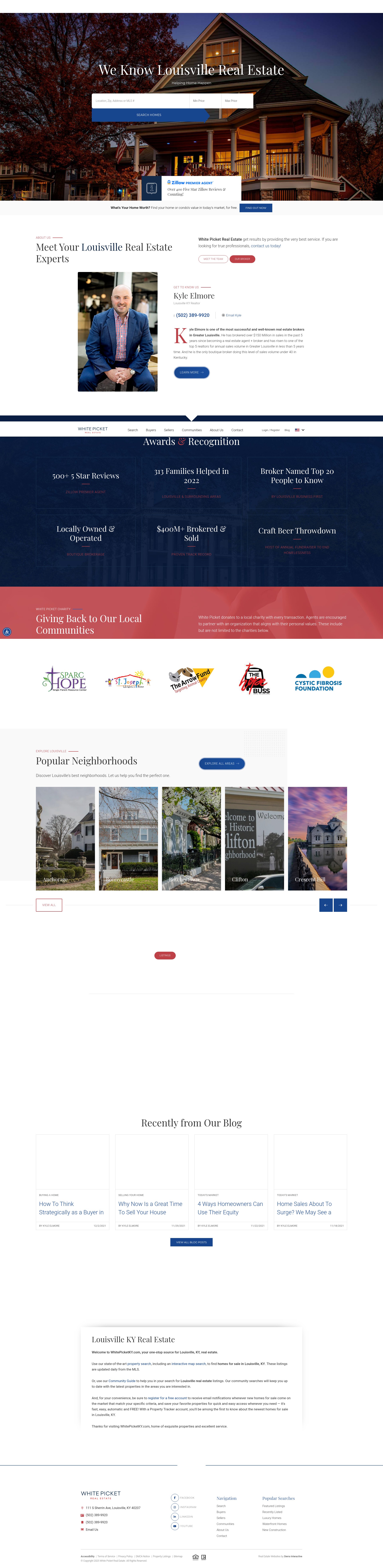 Screenshot of whitepicketky.com