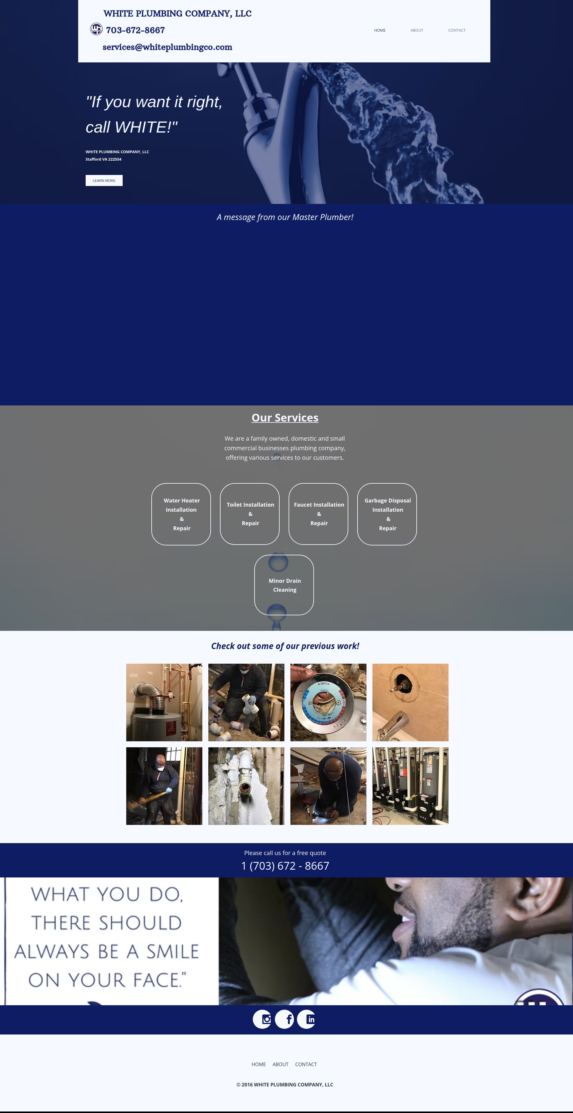 Screenshot of whiteplumbingco.com