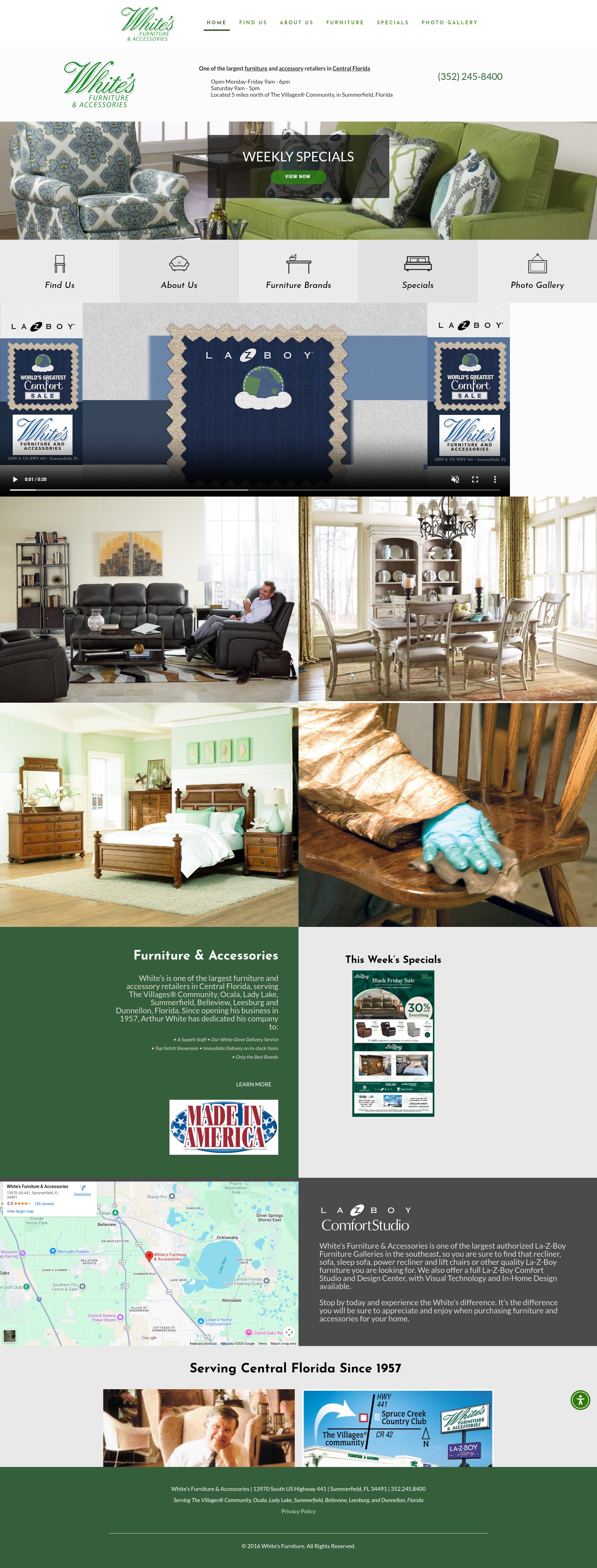 Screenshot of whites-furniture.com