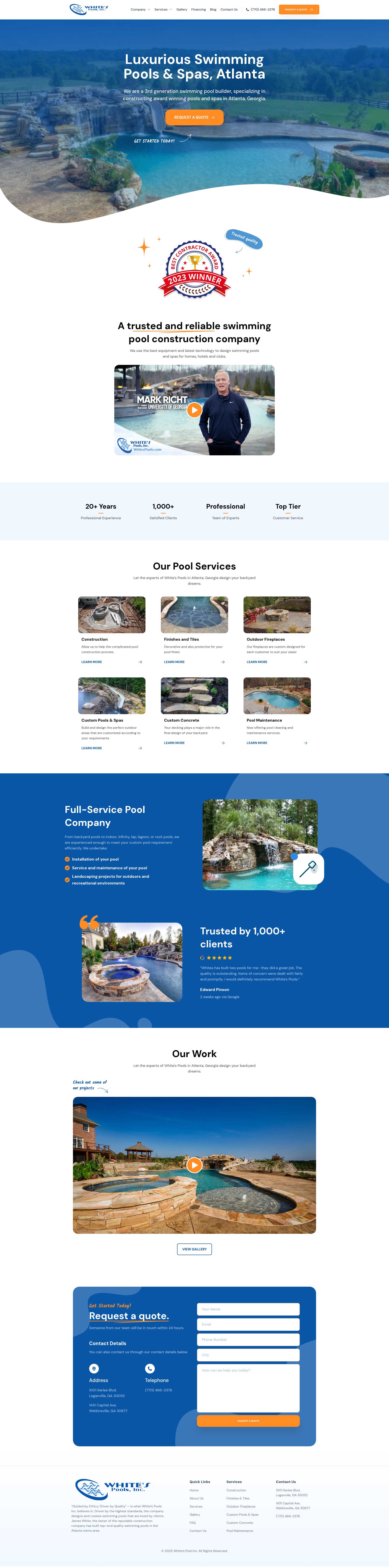 Screenshot of whitespools.com