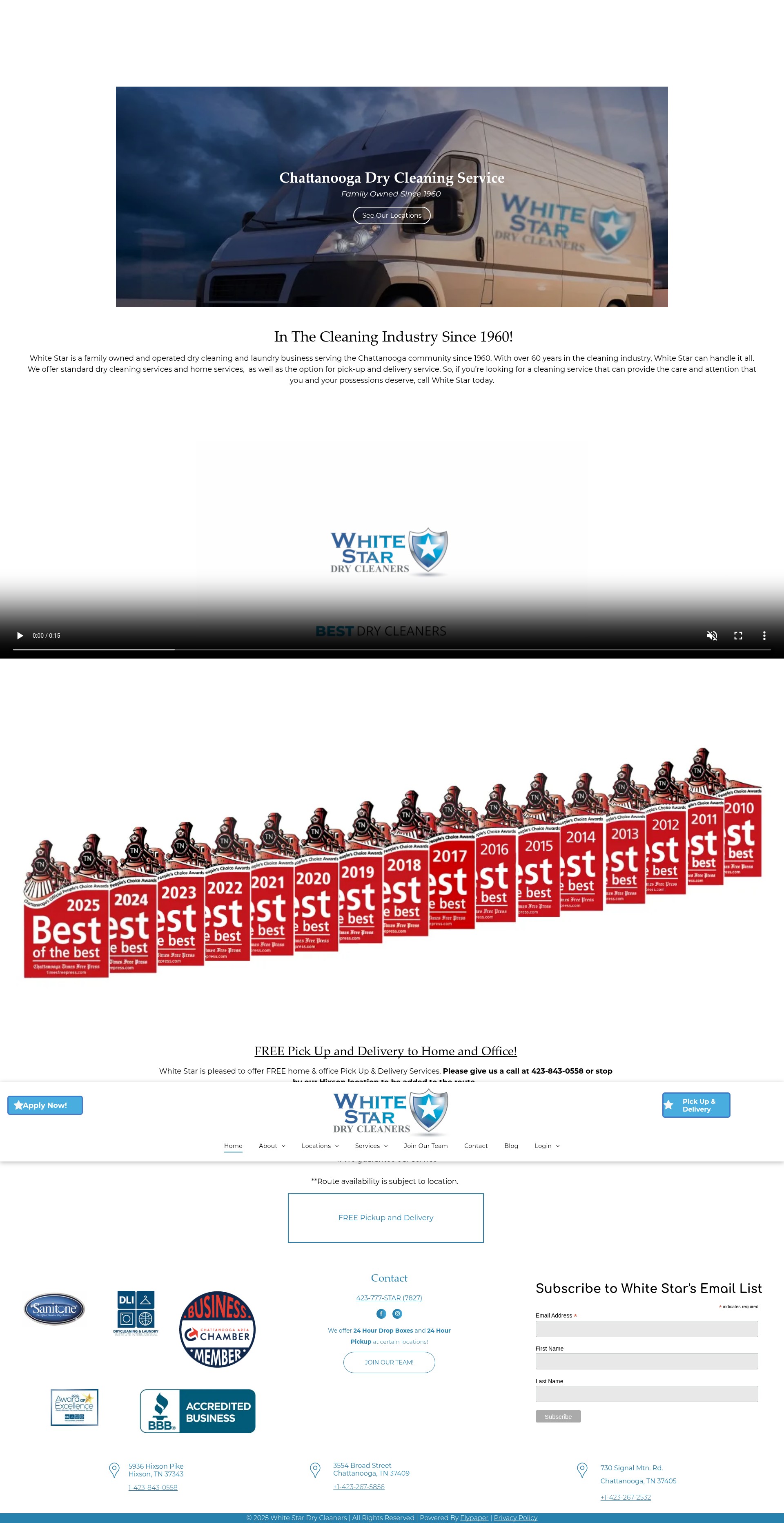 Screenshot of whitestardrycleaners.com