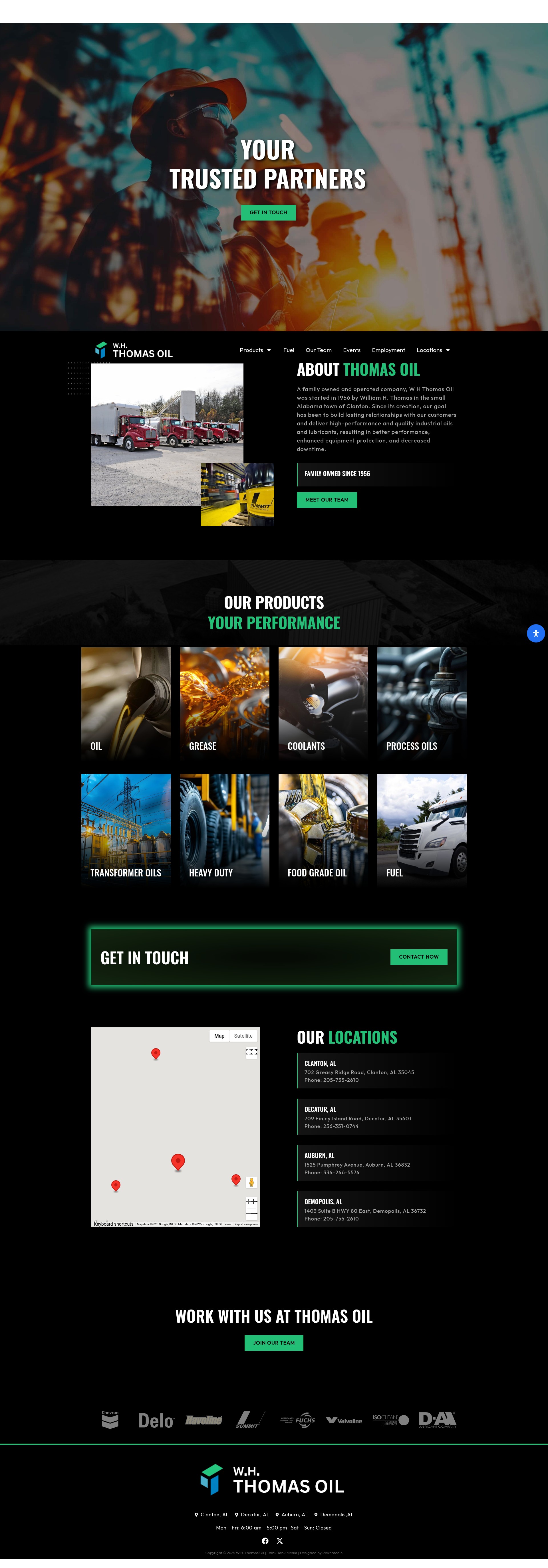 Screenshot of whthomasoil.com