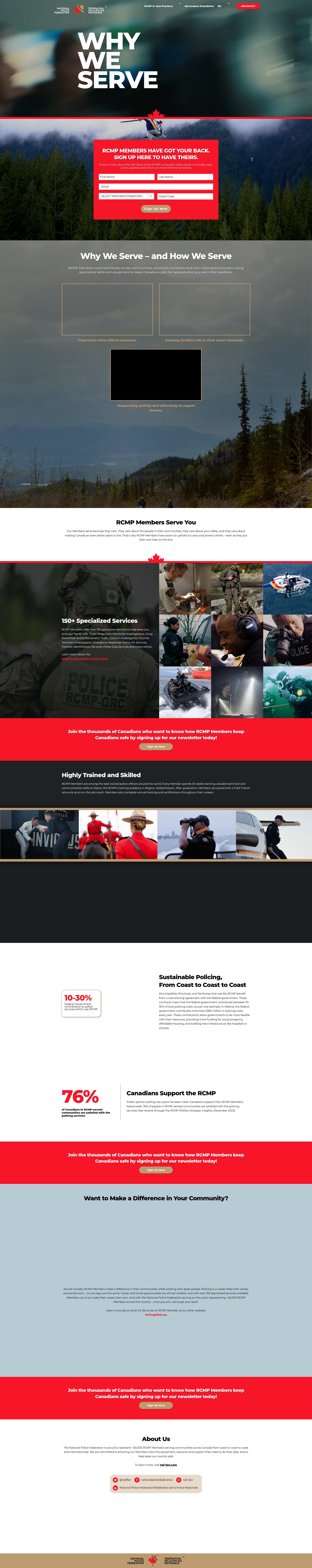 Screenshot of whyweserve.ca
