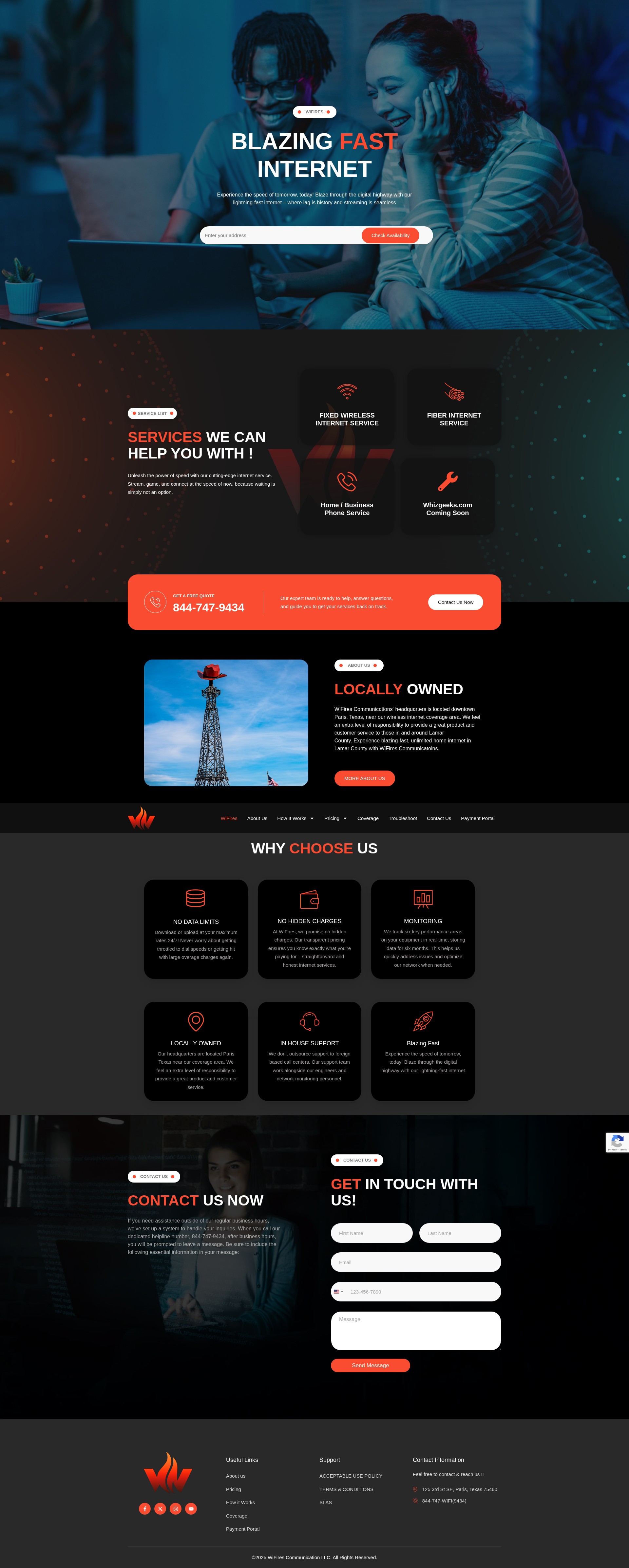 Screenshot of wifires.com