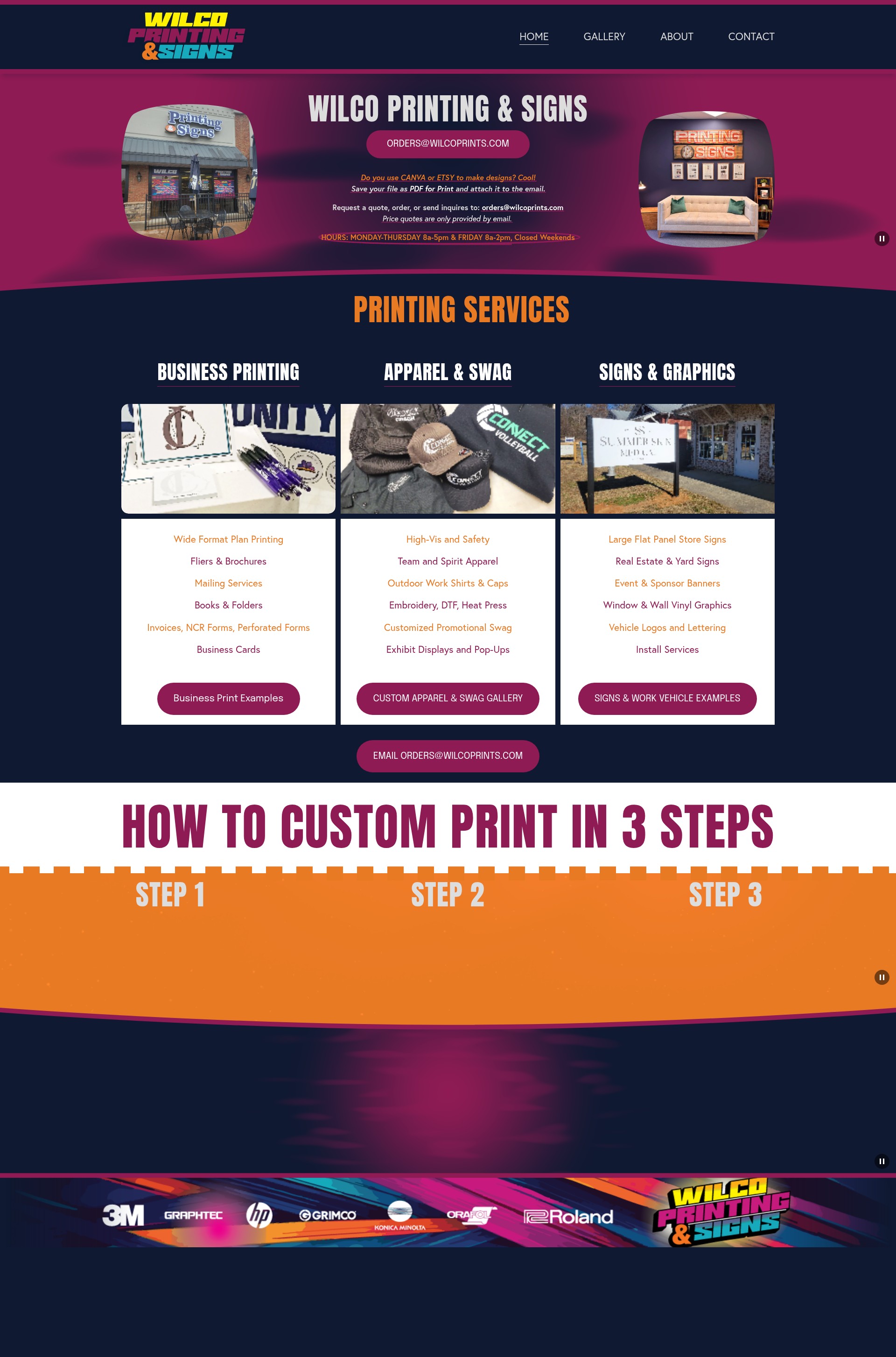 Screenshot of wilcoprints.com