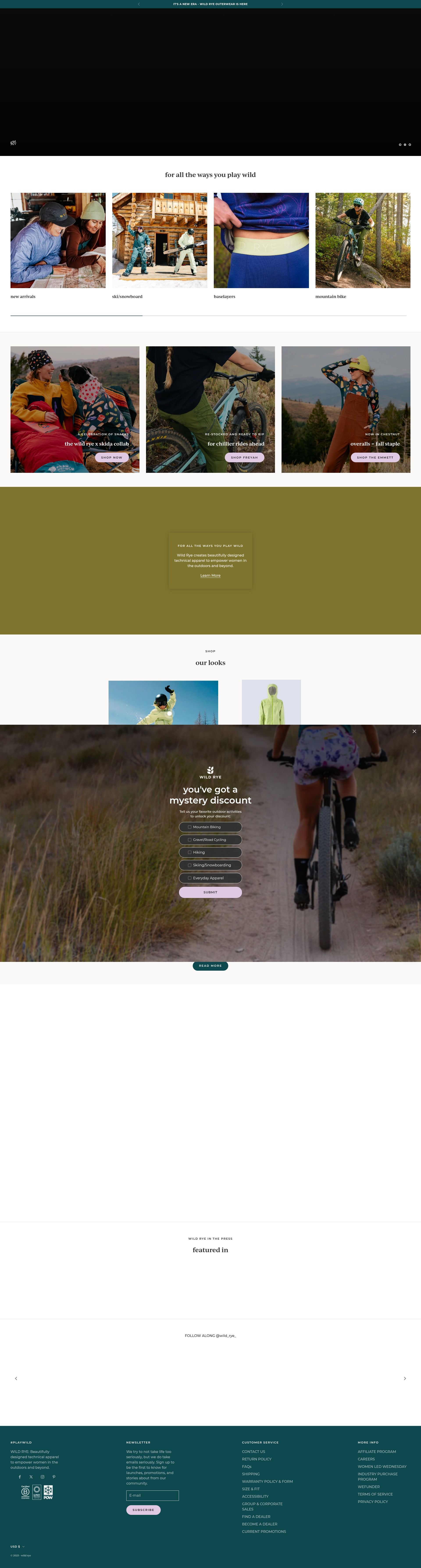 Screenshot of wild-rye.com