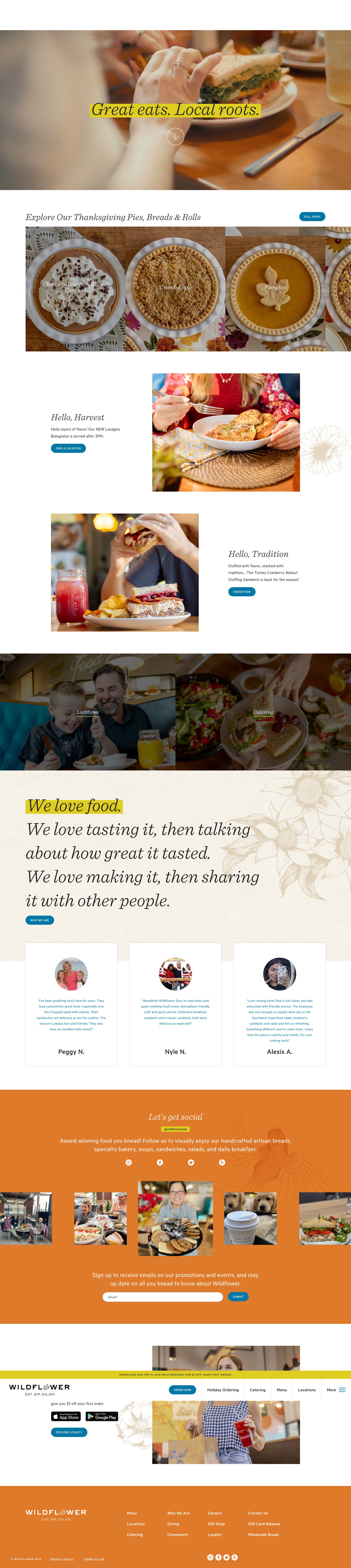 Screenshot of wildflowerbread.com