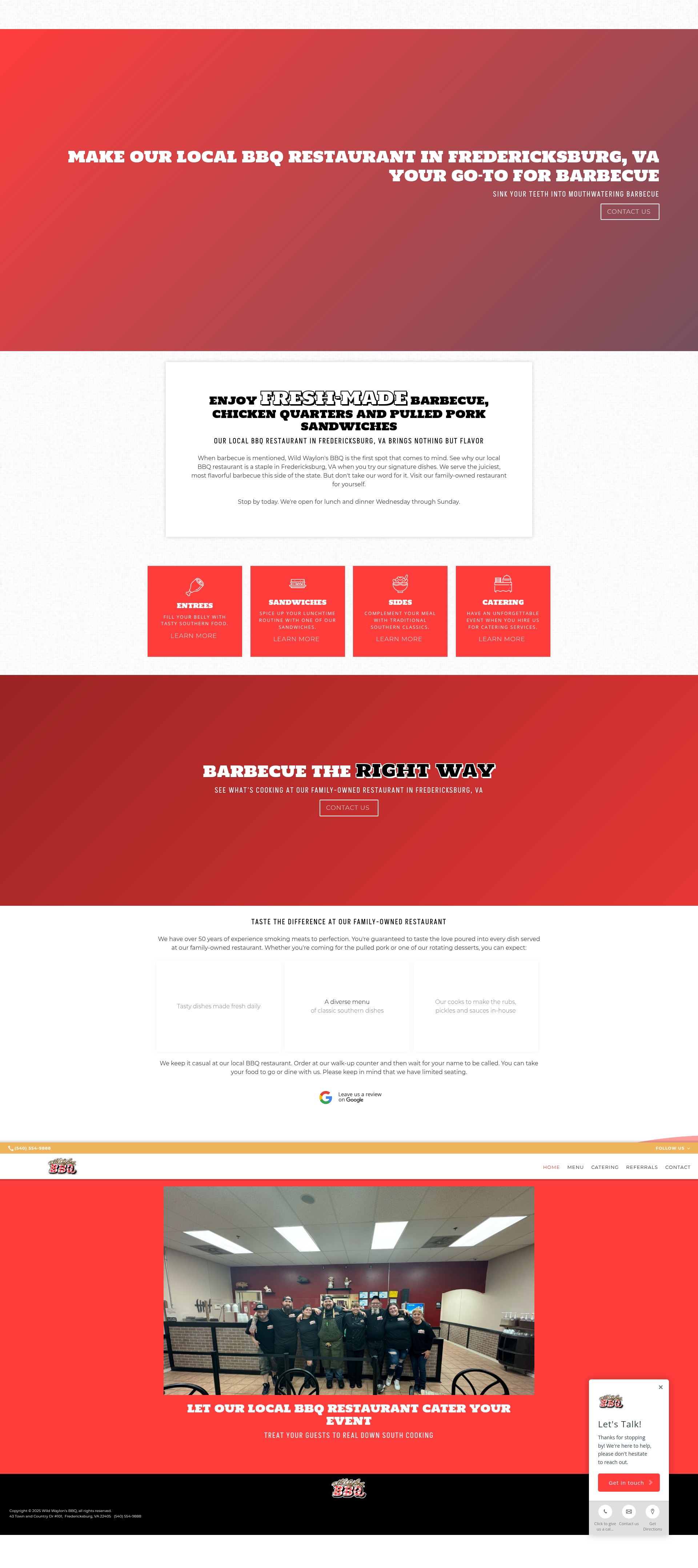 Screenshot of wildwaylonsbbq.com