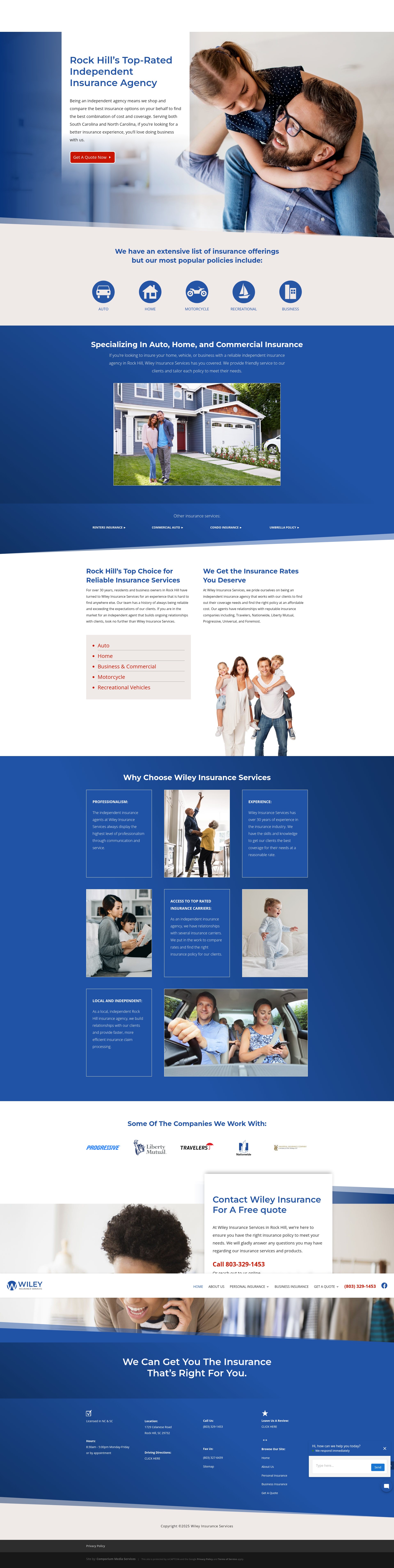 Screenshot of wileyinsagency.com