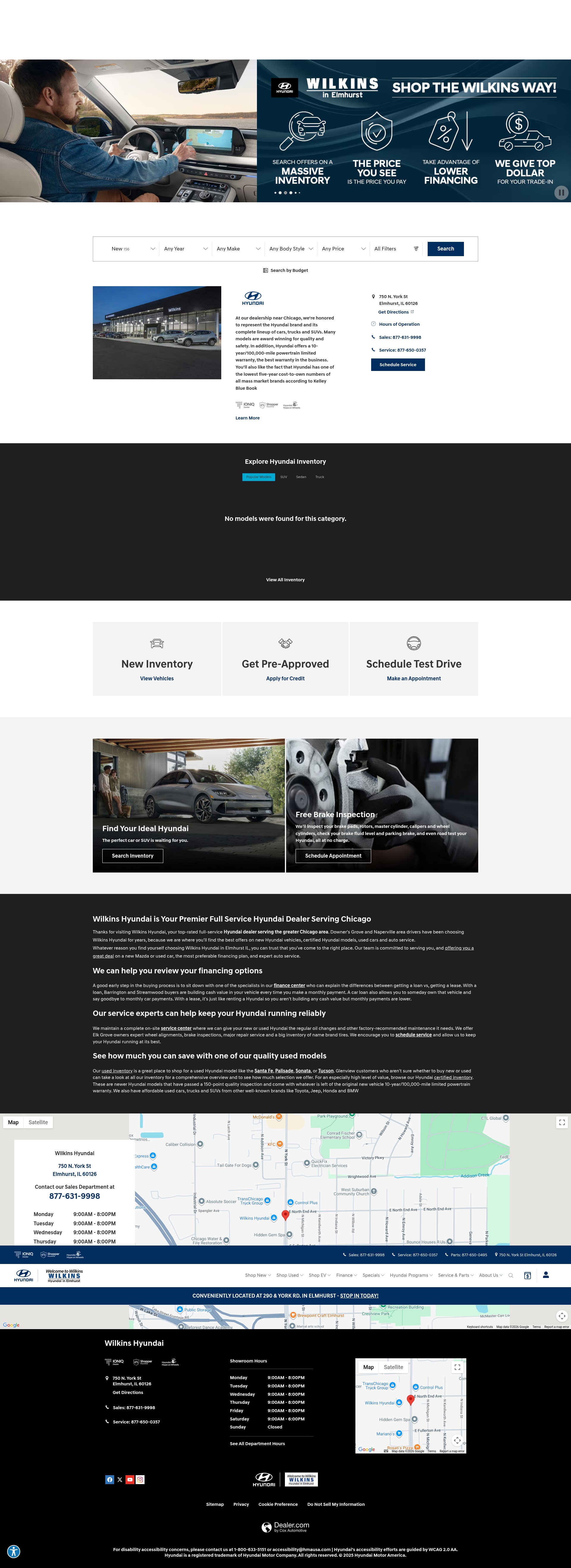 Screenshot of wilkinshyundai.com
