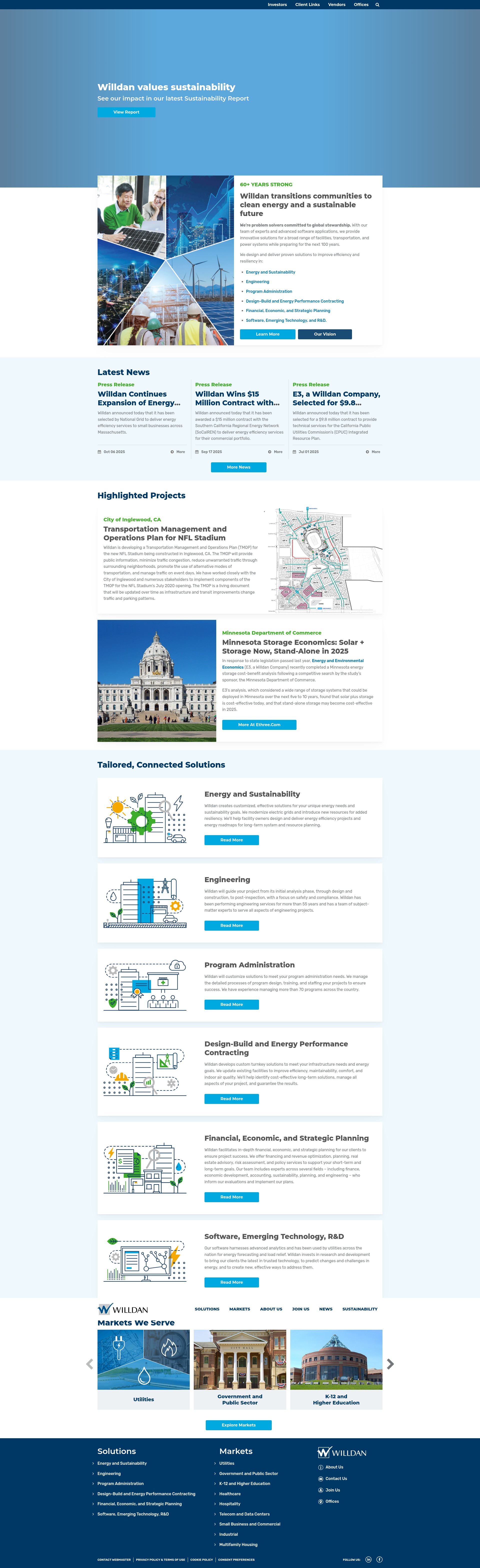 Screenshot of willdan.com