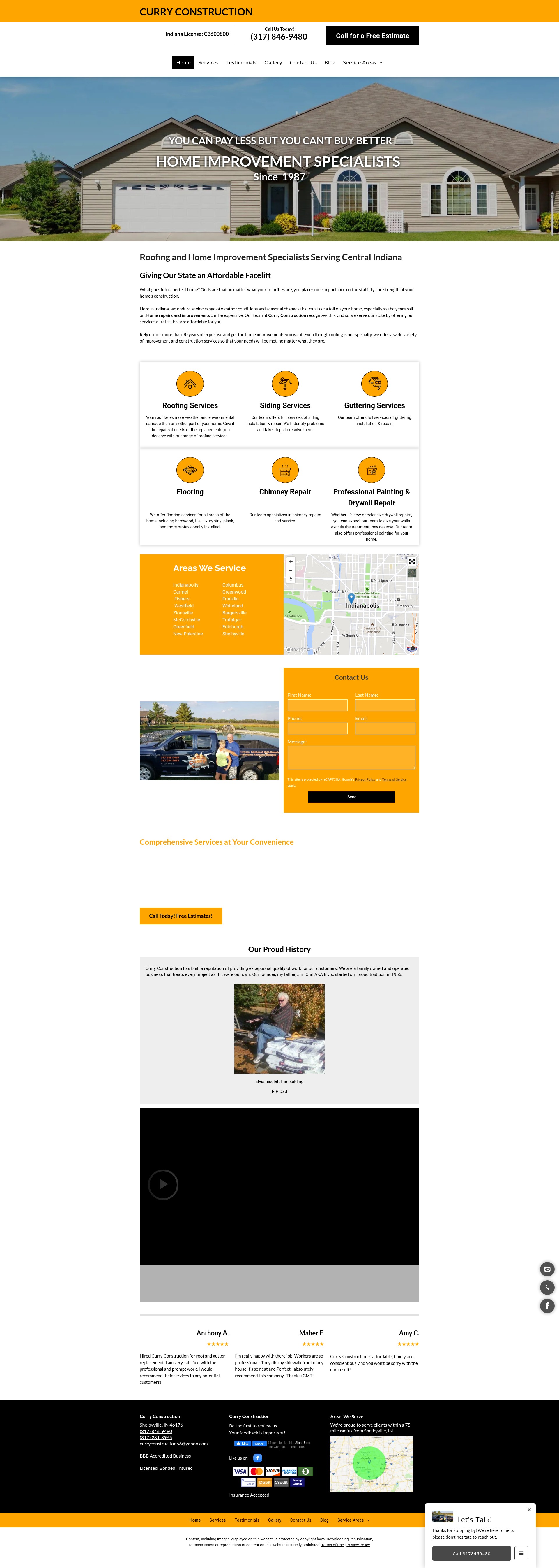 Screenshot of williamcurryconstruction.com