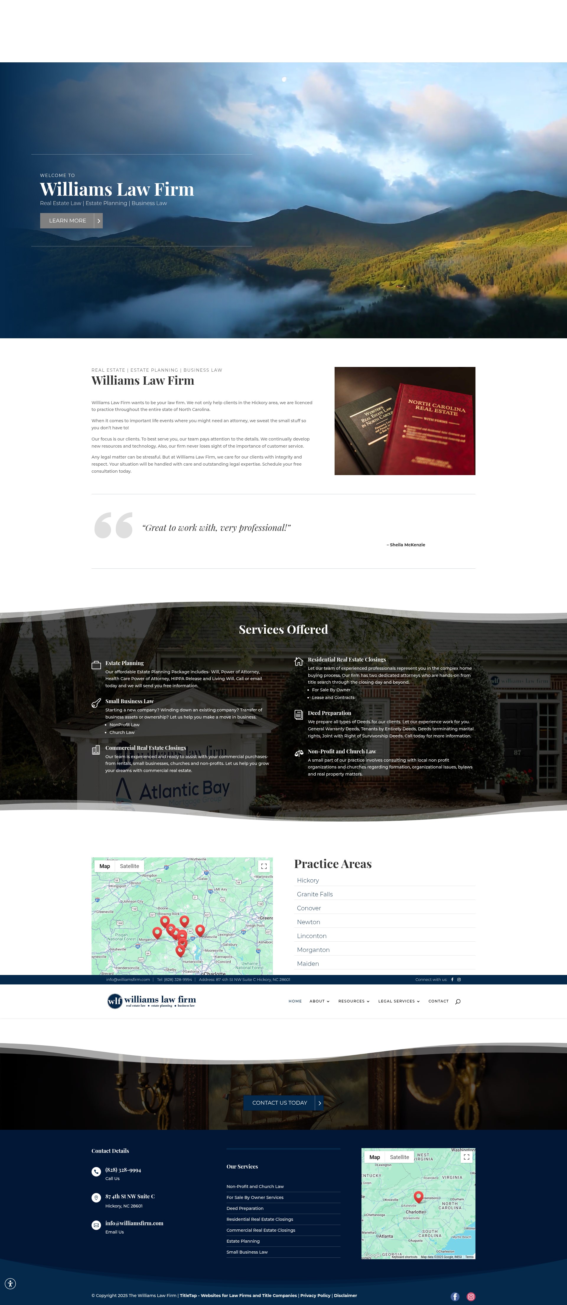 Screenshot of williamsfirm.com